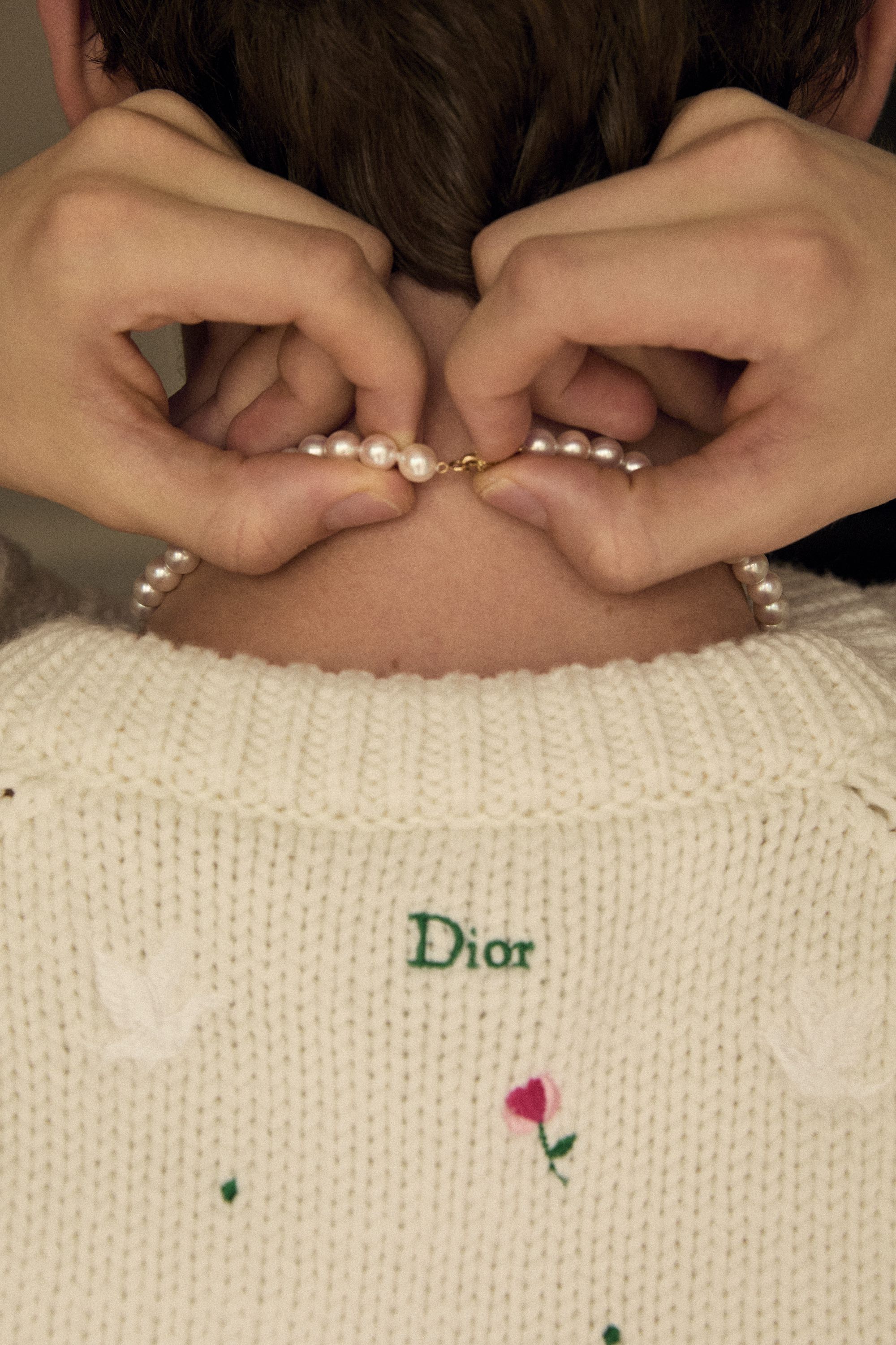 Sam Nivola gets ready for Dior Men Summer 2026 in Paris.