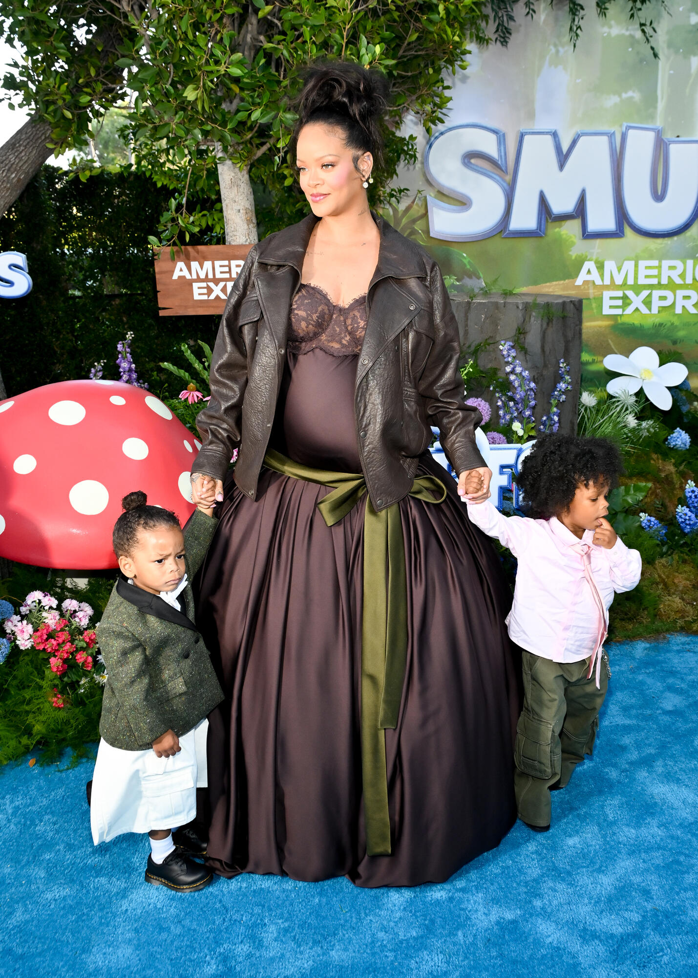 Riot Rose Mayers, Rihanna, RZA Athelston Mayers at Paramount Pictures