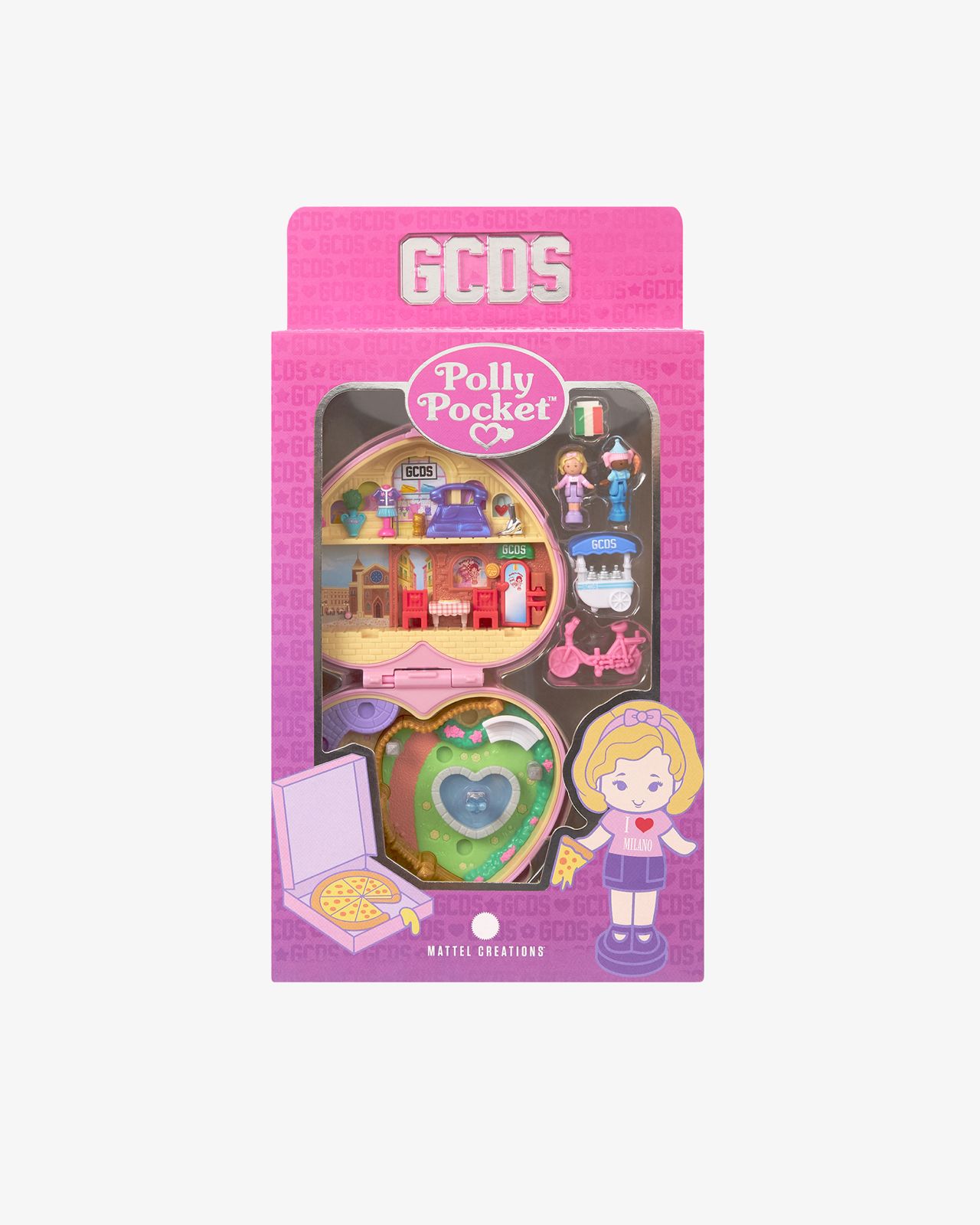 The Polly Pocket x GCDS toy.