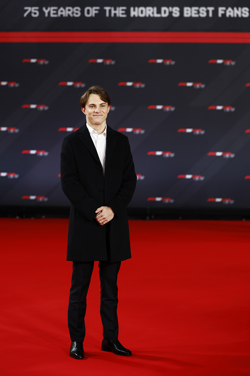 LONDON, ENGLAND - FEBRUARY 18: Oscar Piastri of Australia and McLaren poses for a photo as he attends F1 75 Live at The O2 Arena on February 18, 2025 in London, England. (Photo by Sam Bloxham/Getty Images)