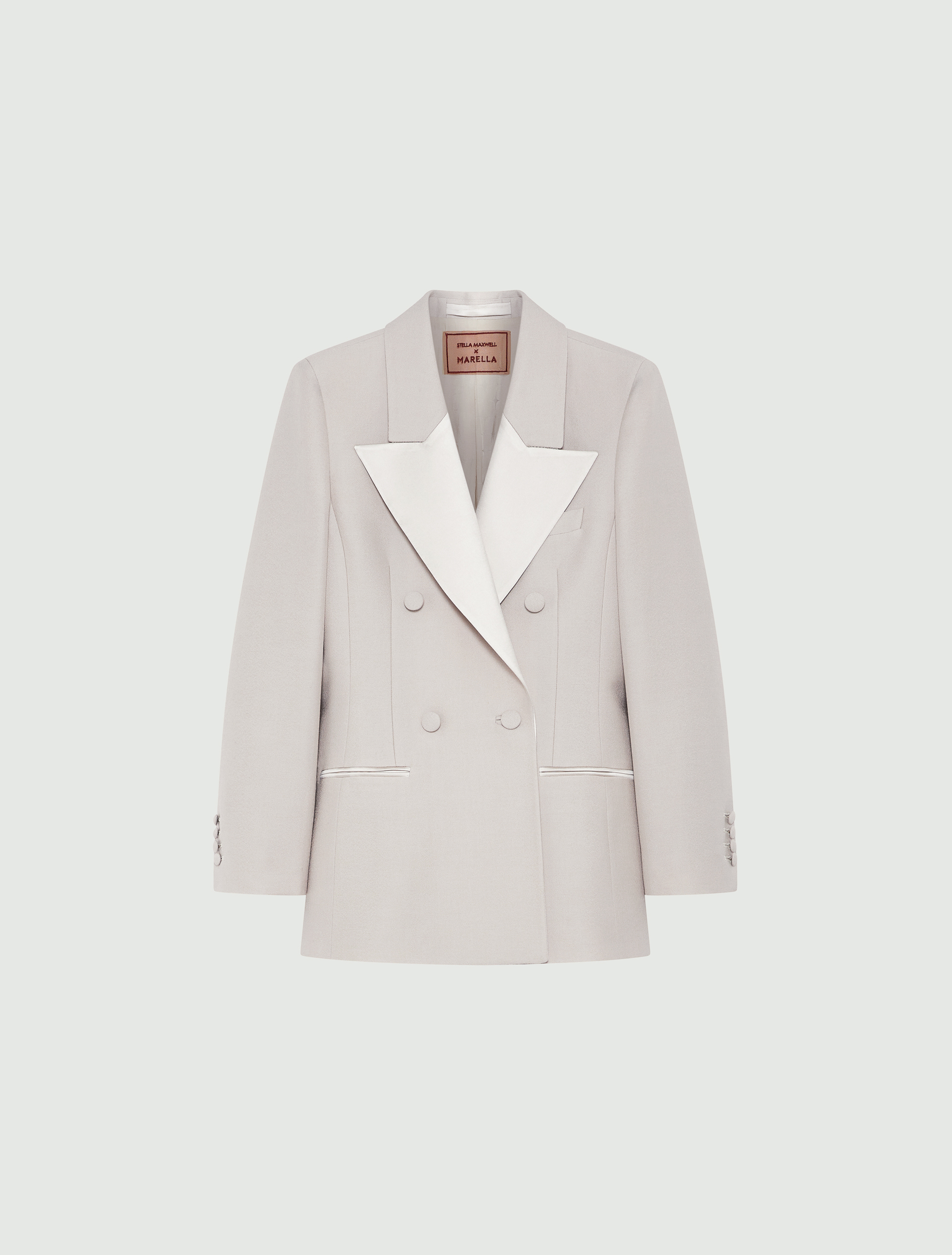 A blazer jacket from the Stella Maxwell x Marella capsule collection.