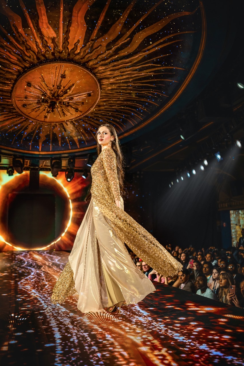 Designer Maria Oliver showcases her collection during a previous Runway 7 show.