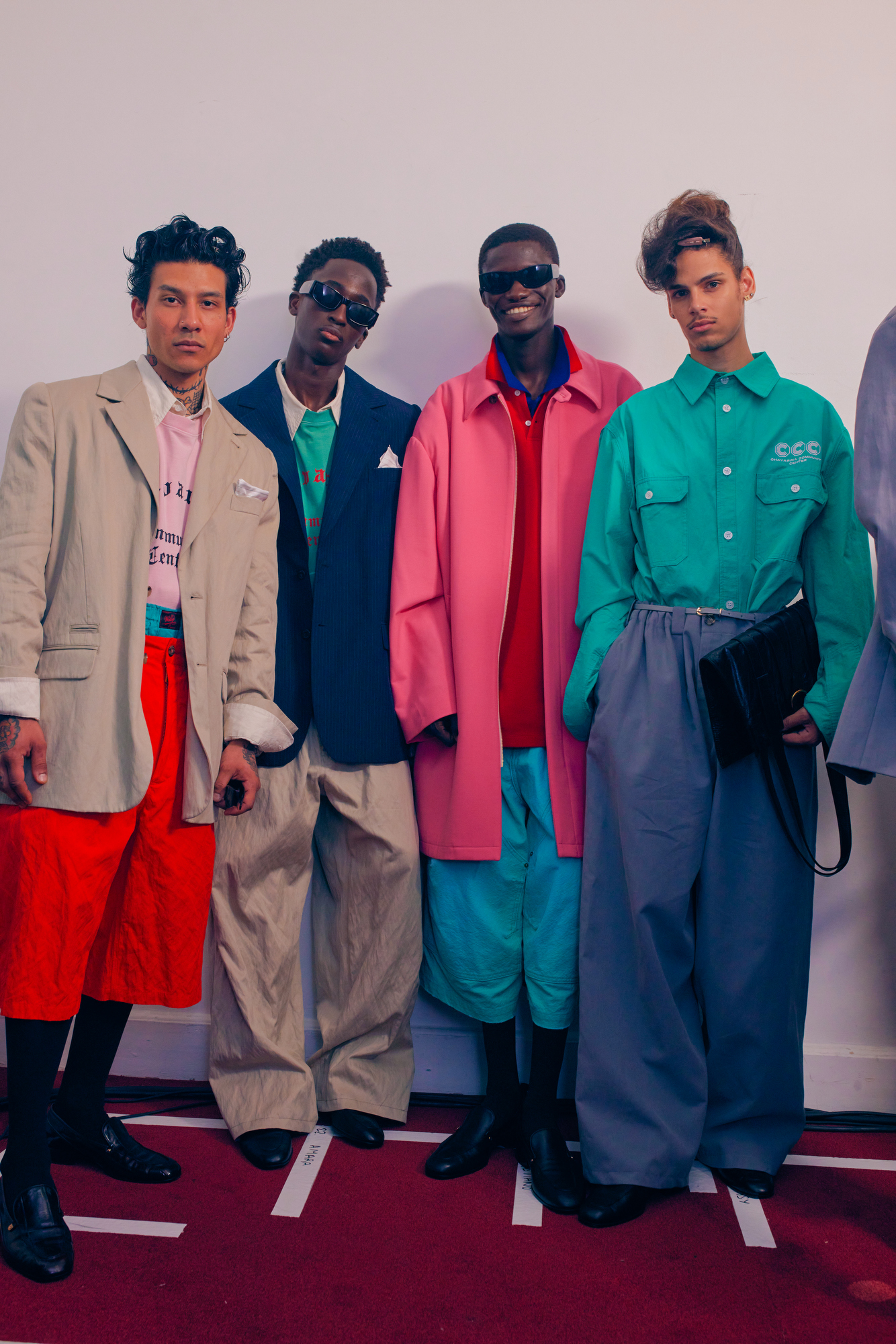 Backstage at the Willy Chavarria Spring 2026 Ready-to-Wear Collection at Paris Men's Fasion Week