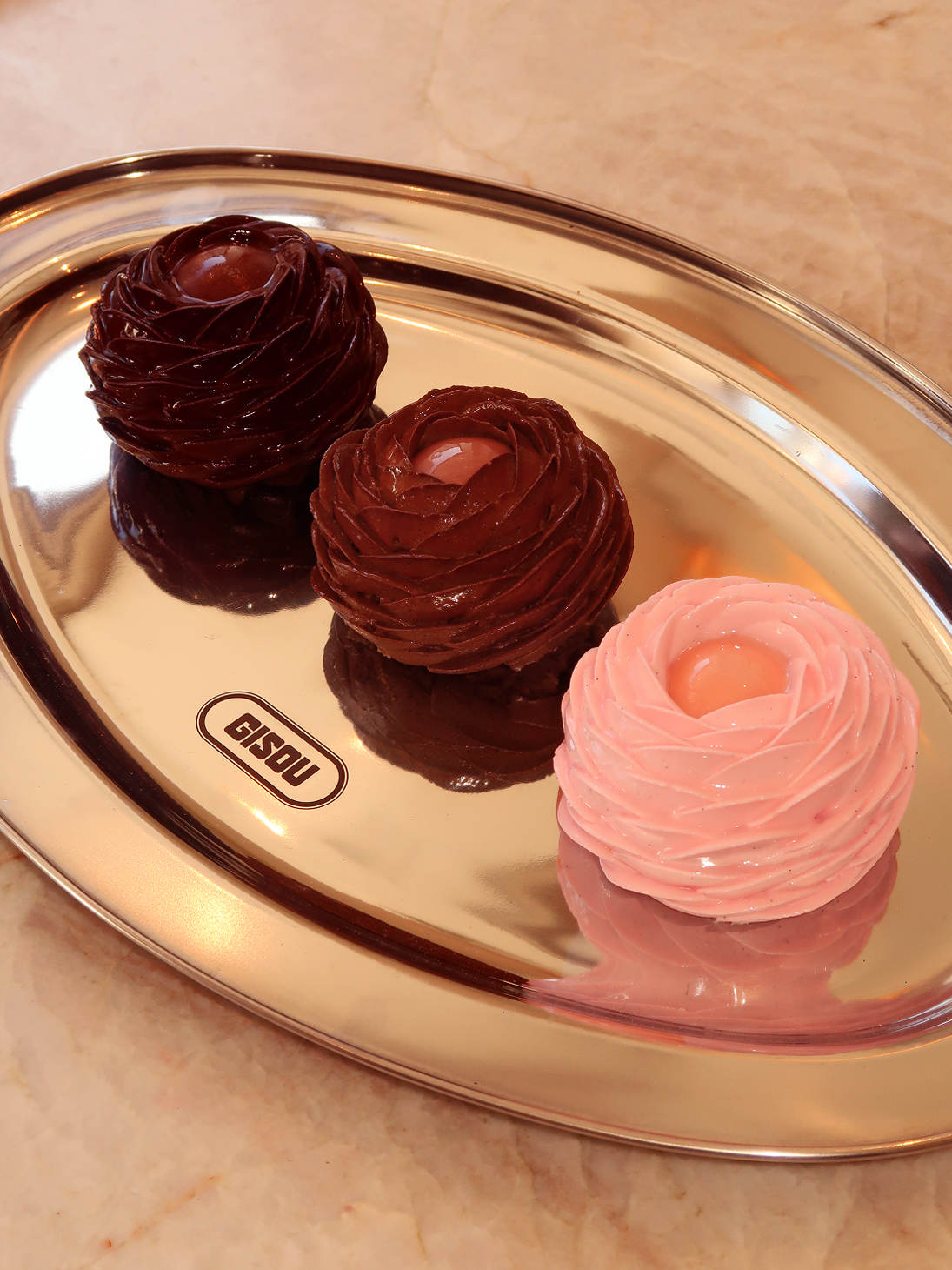 The Gisou x Cédric Grolet pastries will be sold during Paris Fashion Week.
