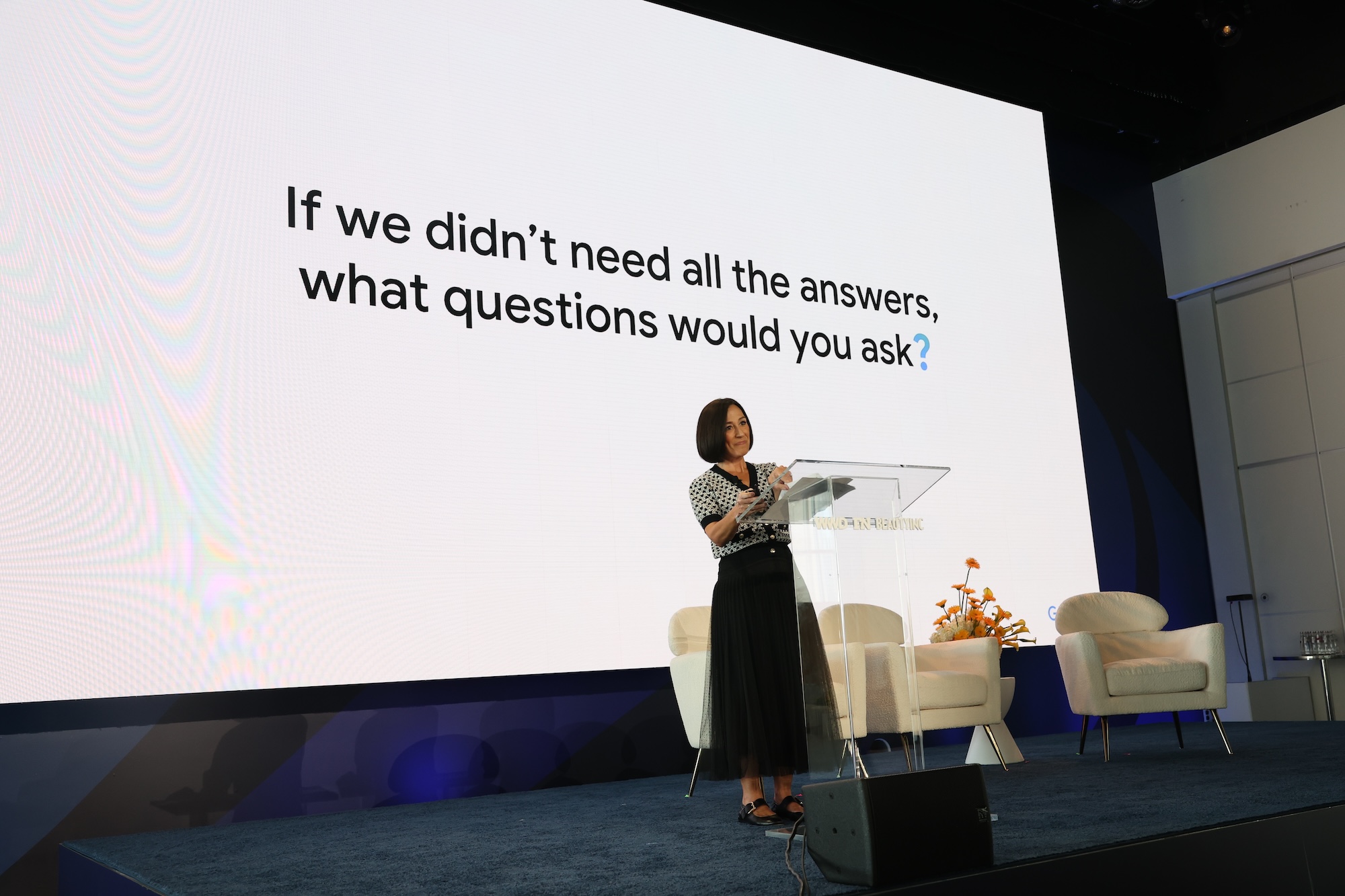 Kellie Fitzgerald at the WWD x FN x Beauty Inc Women in Power forum at The Glasshouse in New York City on Sept. 8, 2025.