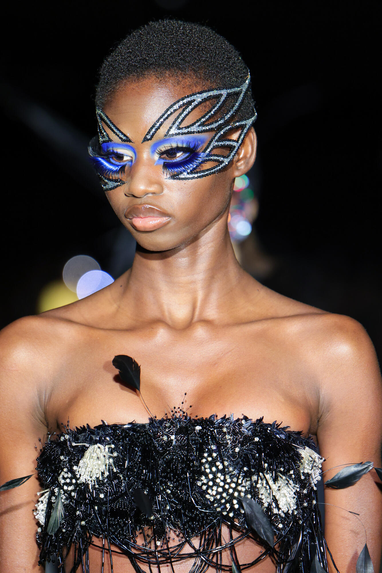 Model on the runway at the Luar fashion show as part of Spring/Summer 2026 New York Fashion Week on September 15, 2025 in New York, New York.