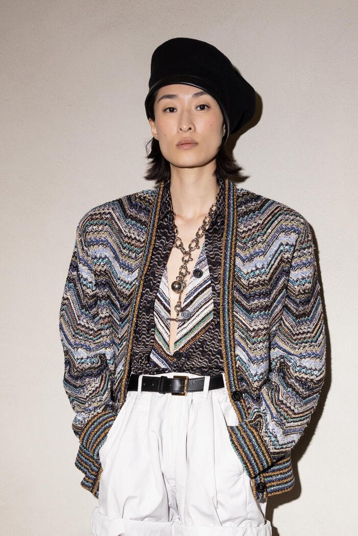 Backstage at the Missoni fashion show as part of Spring/Summer 2026 Milan Fashion Week on September 24, 2025 in Milan, Italy.
