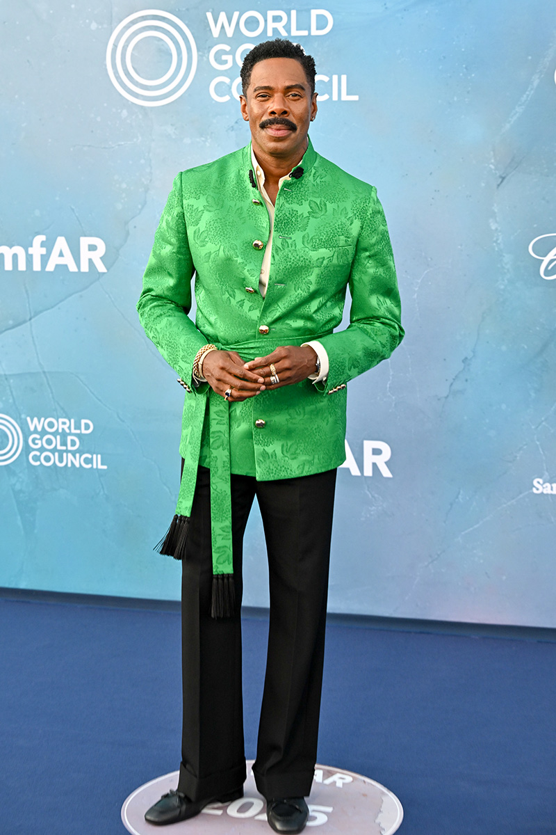 Colman Domingo wears custom Valentino at the 2025 amfAR Gala during the Venice Film Festival on Aug. 31 in Venice, Italy.