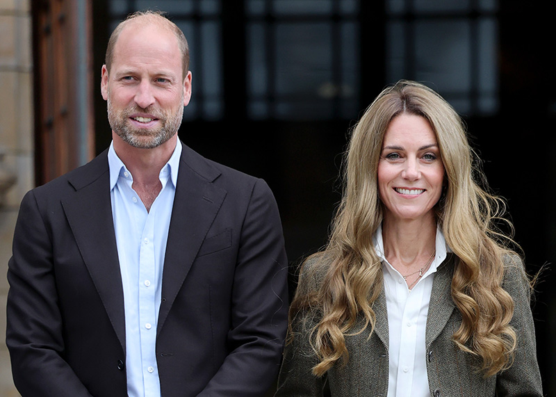 Photo of Kate Middleton debuting her new blonde hair.