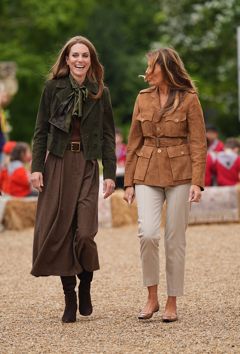 Kate Middleton with Melania Trump