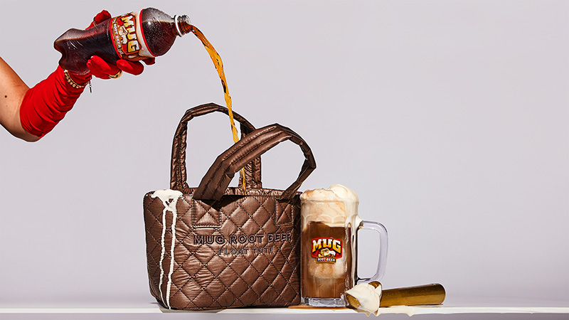 Mug Root Beer introduces a limited-edition root beer float mini tote bag.