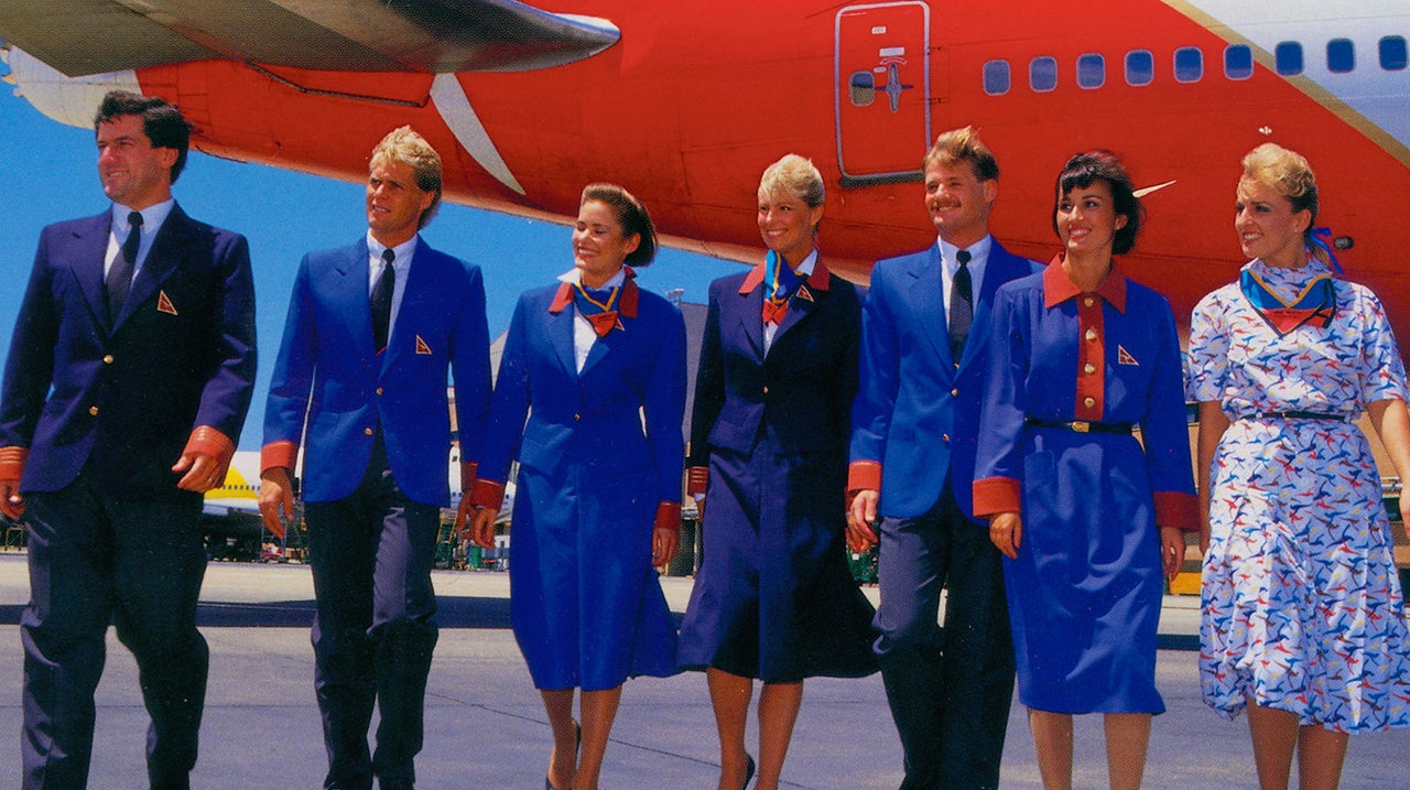 Yves Saint Laurent's Qantas uniforms.