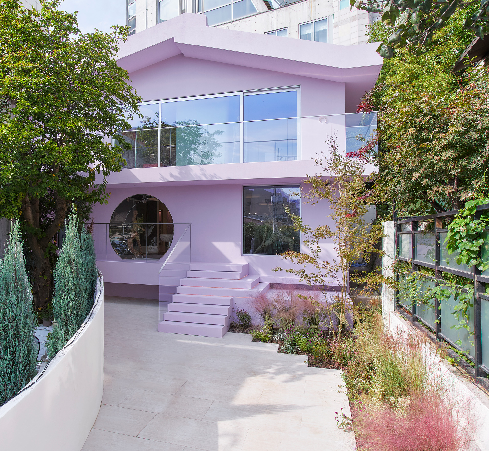 A view of the Marine Serre Hannam House store in Seoul.