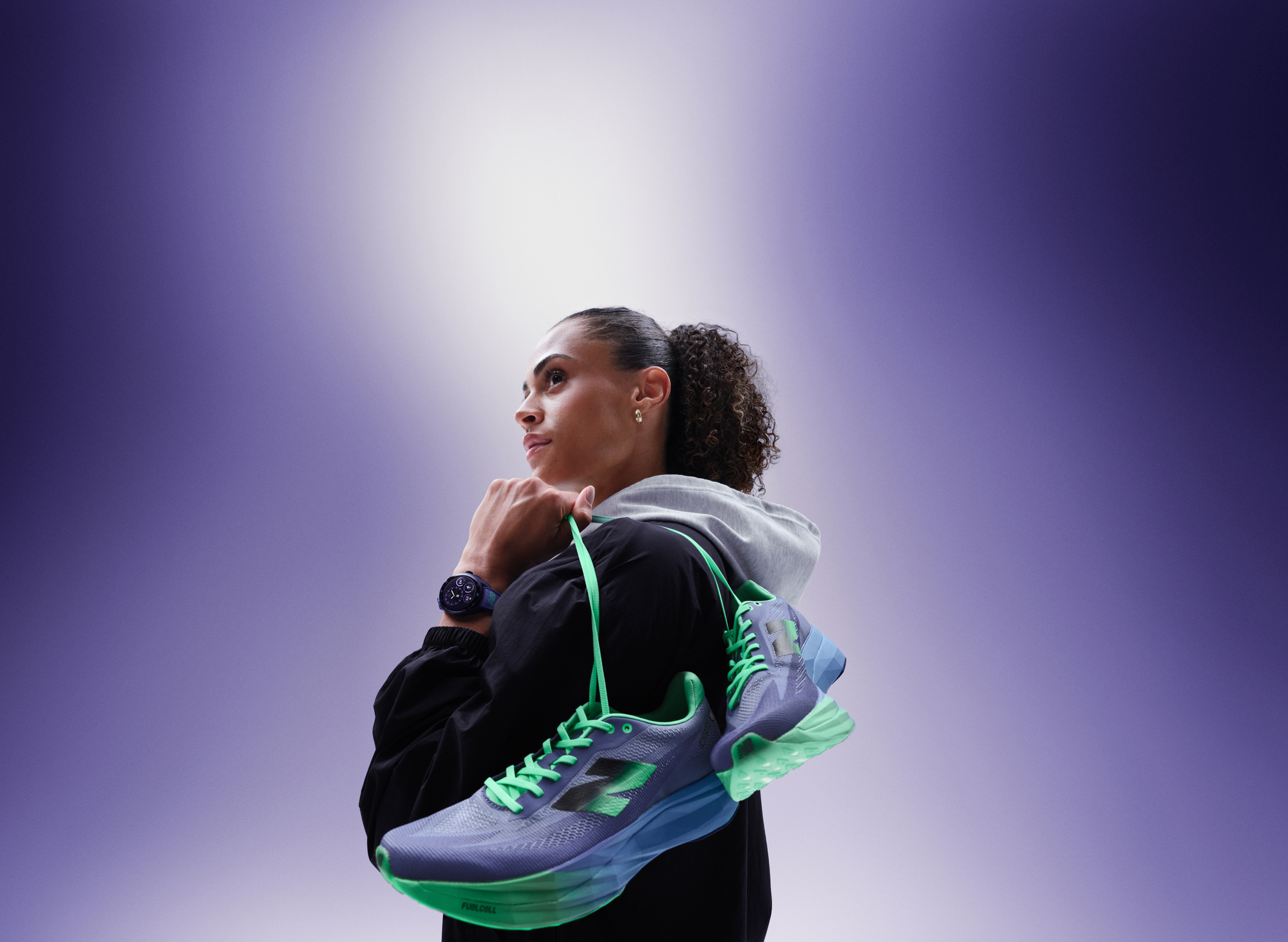 The TAG Heuer x New Balance FuelCell SC Elite v5 running shoe is also part of the collaboration.