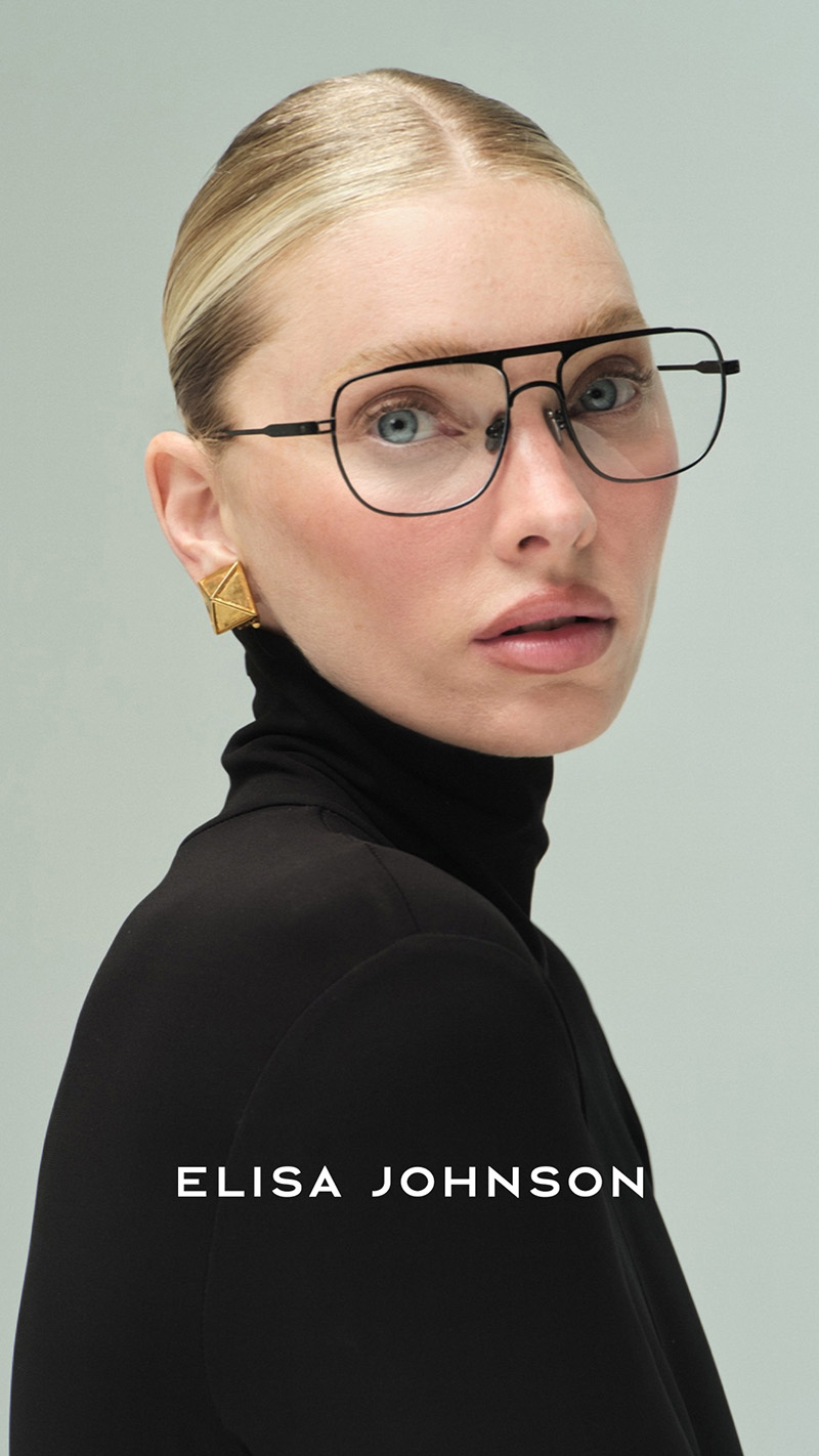 Elsa Hosk fronts Elisa Johnson's holiday 2025 edit campaign.