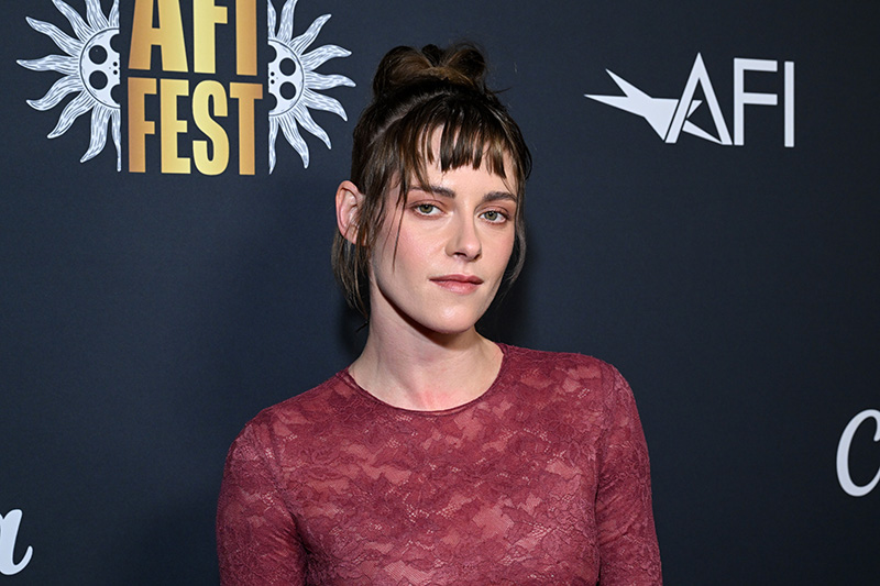 Kristen Stewart wears Rhea Costa at the AFI Fest 2025 special screening of