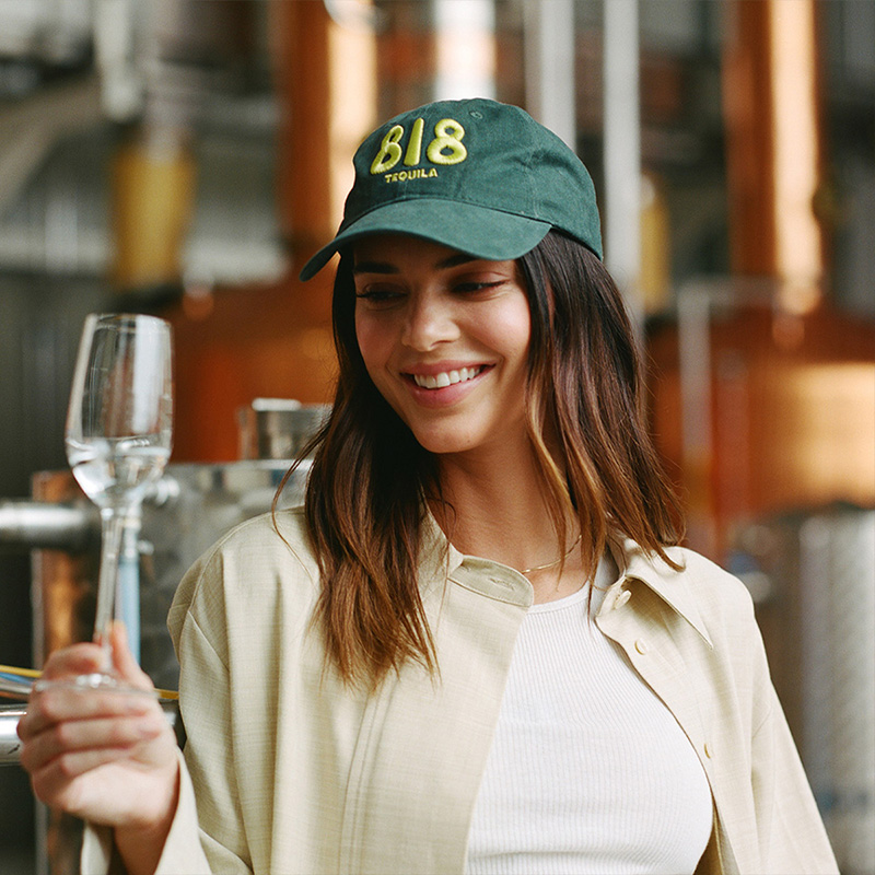 Kendall Jenner introduces 818 Tequila's Holiday Surprise Box.