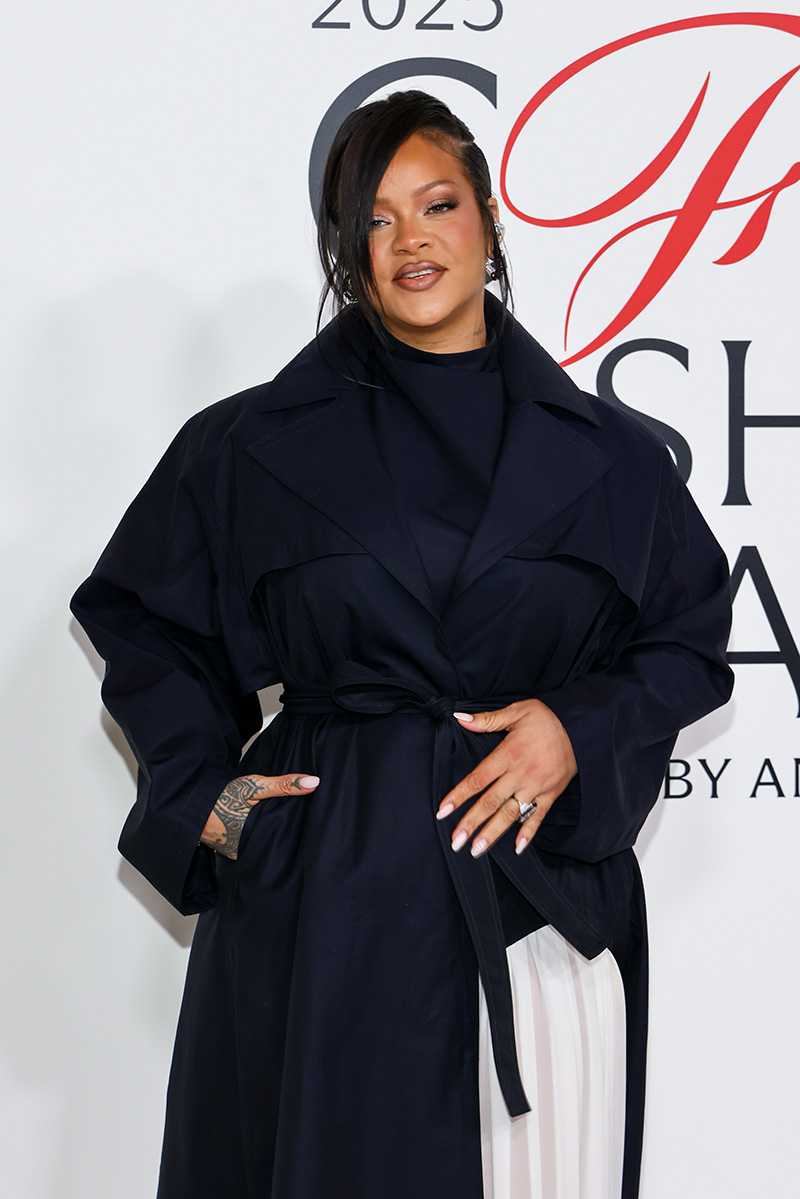 Rihanna at the 2025 CFDA Fashion Awards held at The American Museum of Natural History on November 03, 2025 in New York, New York.
