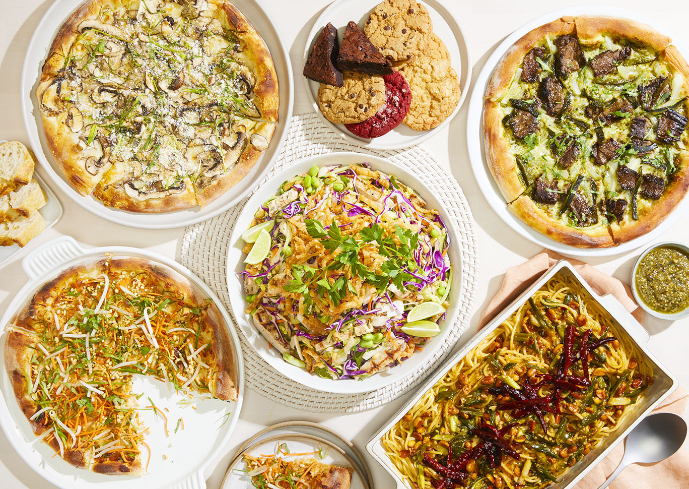 California Pizza Kitchen restaurant items.