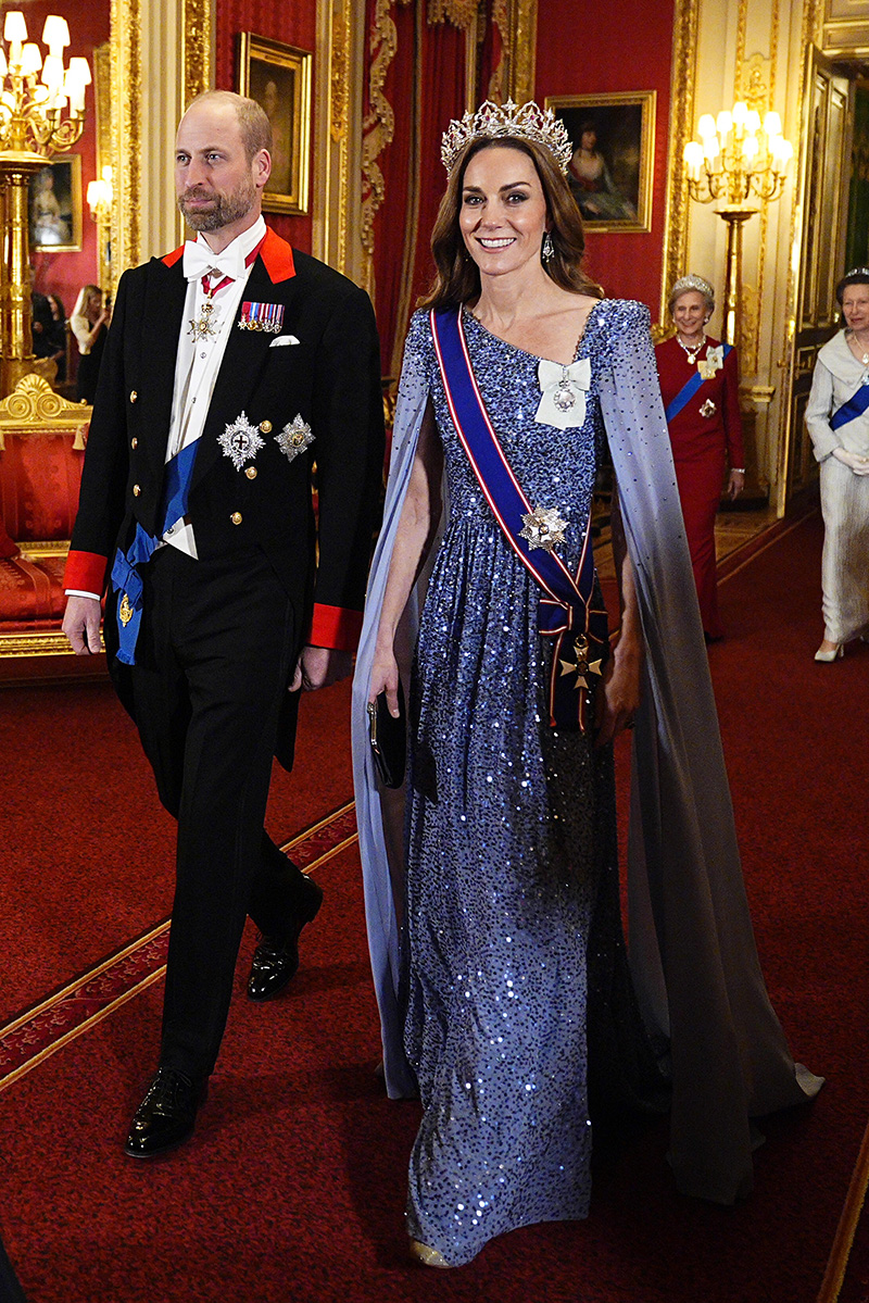 Kate Middleton's state banquet style through the years.