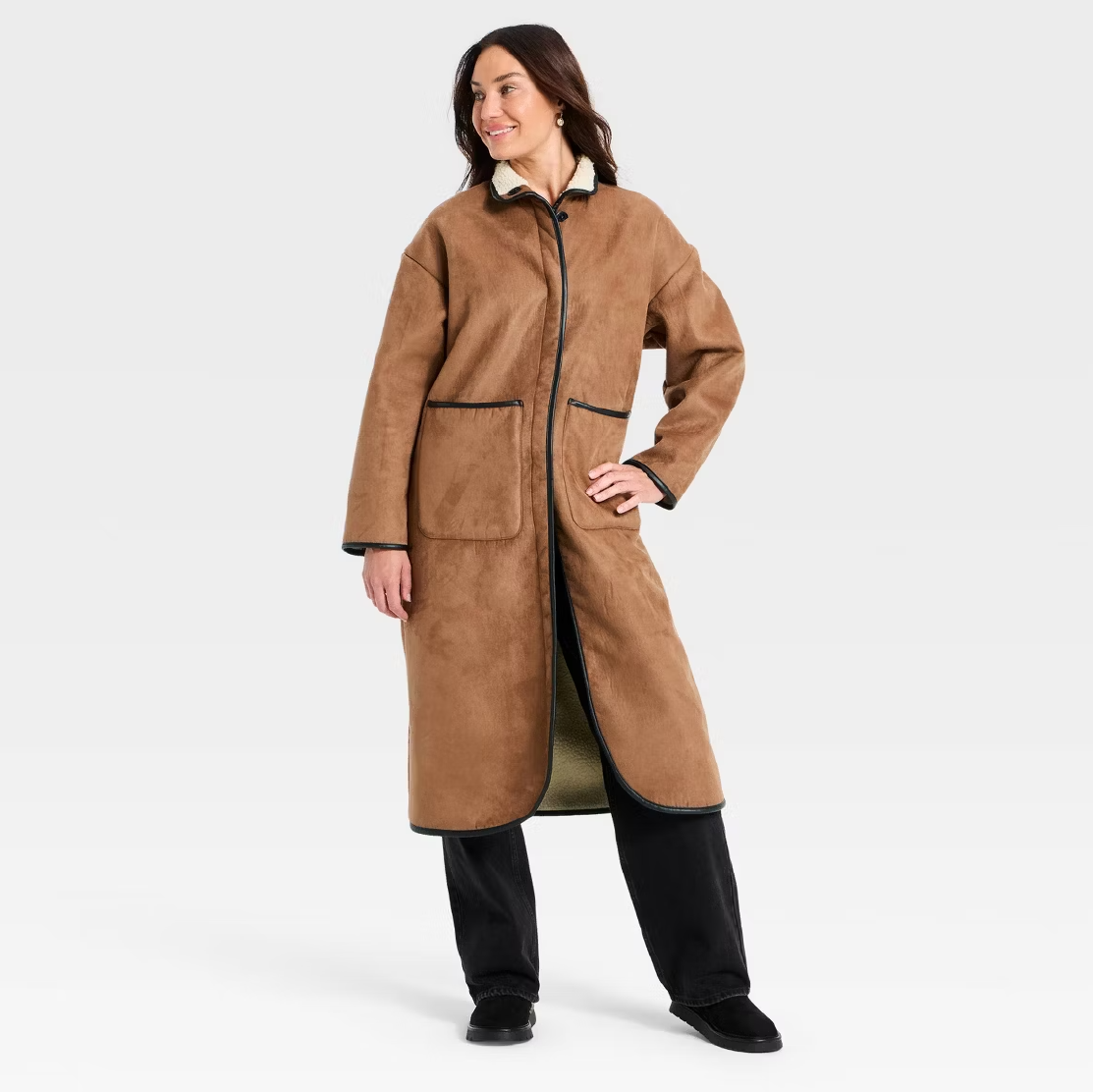 Target faux suede coat.