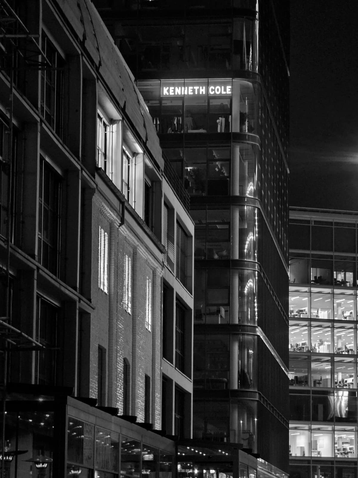 Outside the new Kenneth Cole showroom in Dusseldorf.