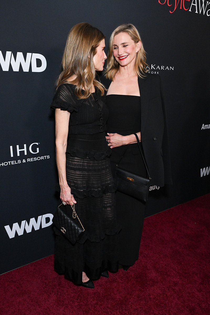 Gucci Westman and Cameron Diaz at the 2026 WWD Style Awards held at the Regent Santa Monica Beach on January 09, 2026 in Santa Monica, California.
