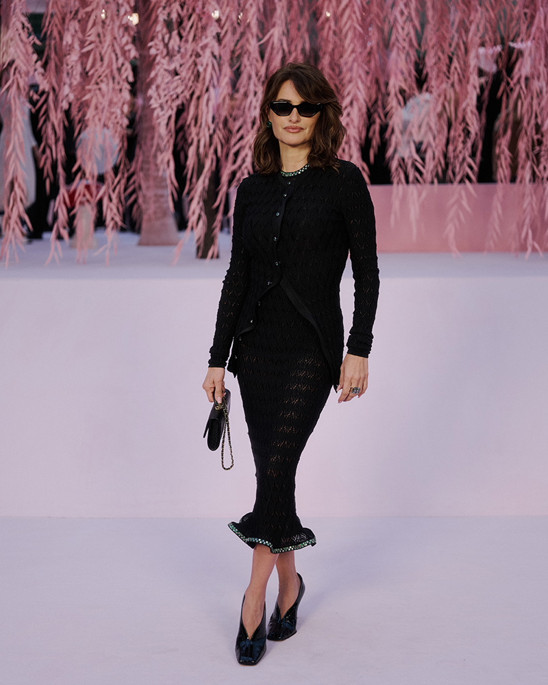Penélope Cruz wears Chanel at the Chanel Haute Couture Week Spring/Summer 2026 show on Jan. 27, 2026 in Paris.