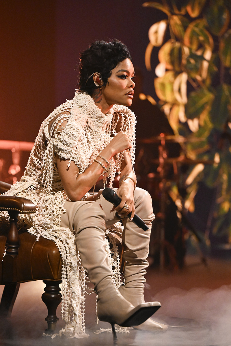 THE TONIGHT SHOW STARRING JIMMY FALLON -- Episode 2240 -- Pictured: Musical guest Teyana Taylor performs on Wednesday, January 14, 2026 -- (Photo by: Todd Owyoung/NBC via Getty Images)