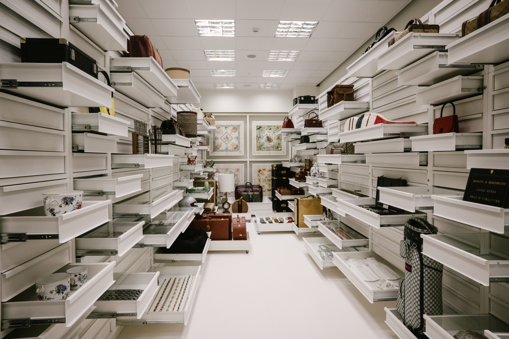 Gucci Firenze photographed for WWD at Palazzo della Mercanzia on April 22, 2026 in Florence, Italy.