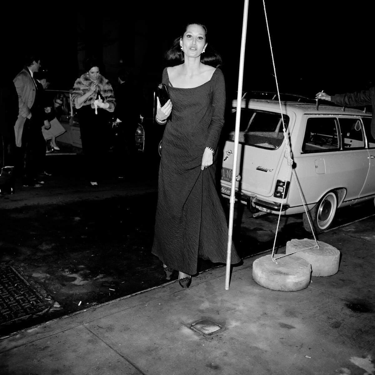 Bazaar editor China Machado arrives.