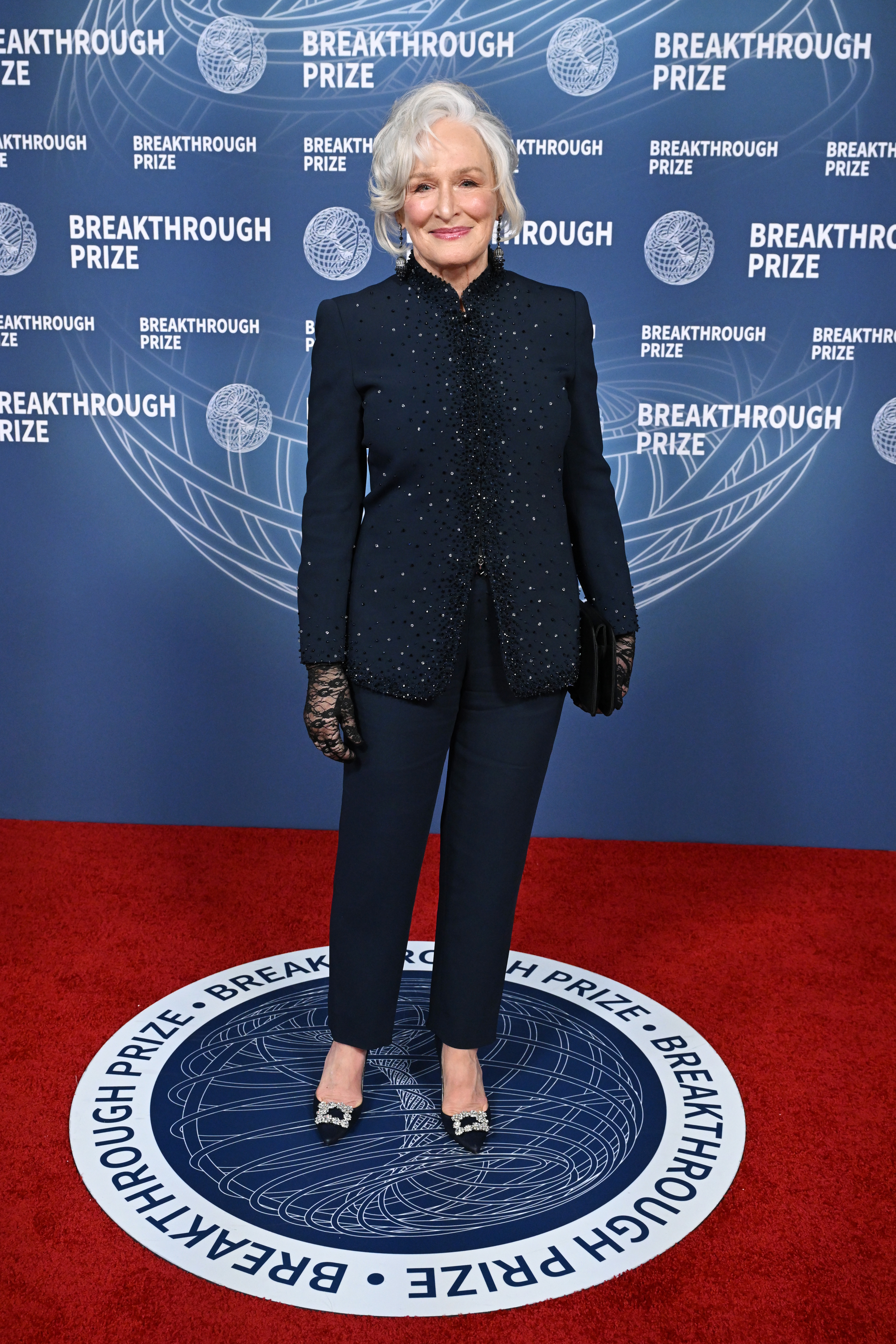Glenn Close at The 11th Breakthrough Prize Ceremony held at Barker Hanger on April 05, 2025 in Santa Monica, California.