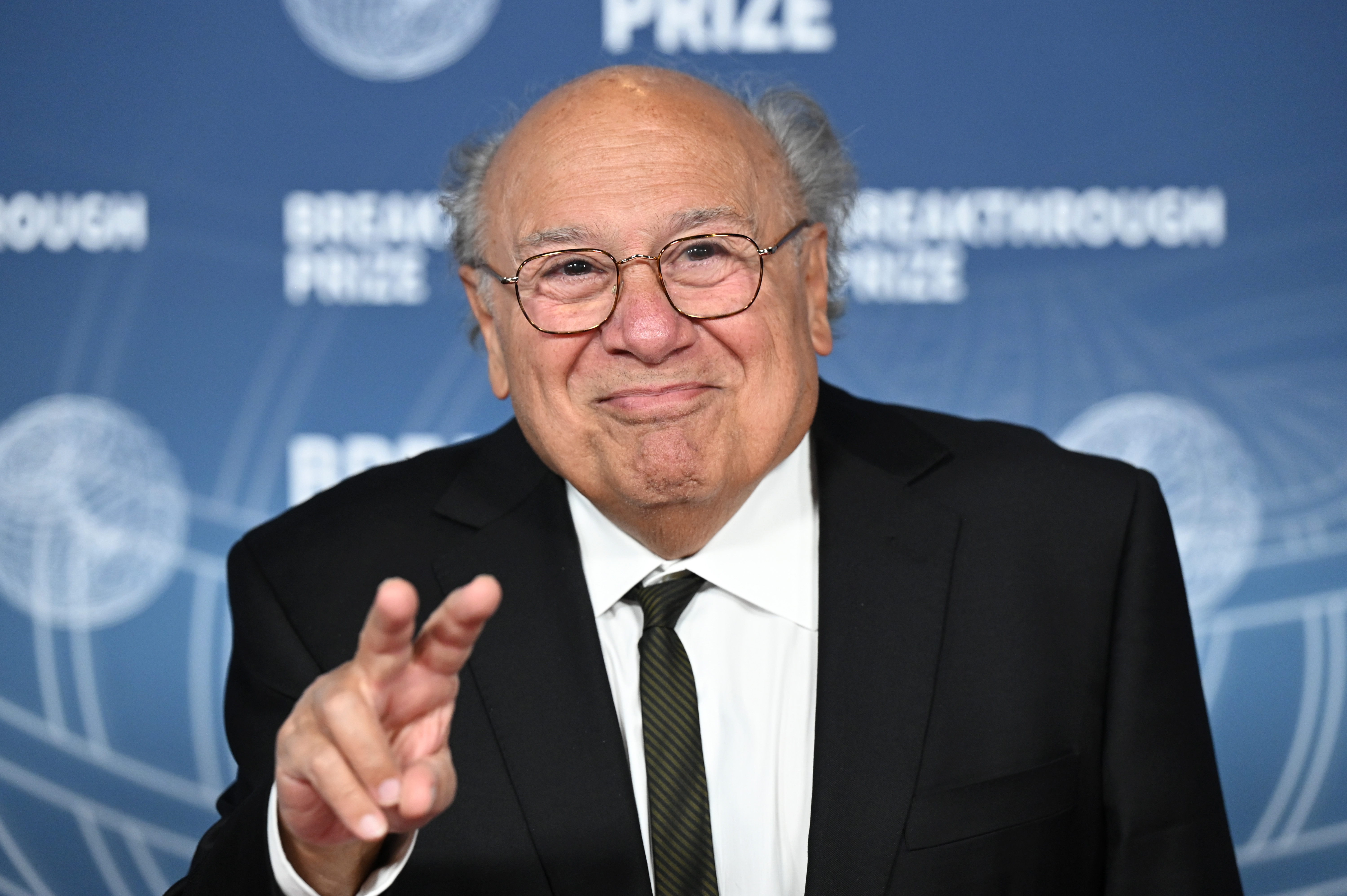 Danny DeVito at The 11th Breakthrough Prize Ceremony held at Barker Hanger on April 05, 2025 in Santa Monica, California.