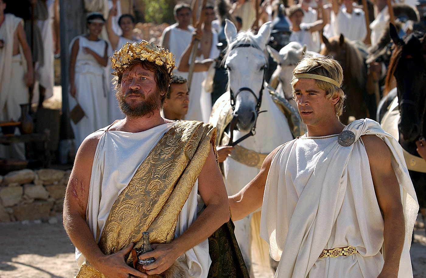 ALEXANDER, Val Kilmer, Colin Farrell, 2004, (c) Warner Brothers/courtesy Everett Collection