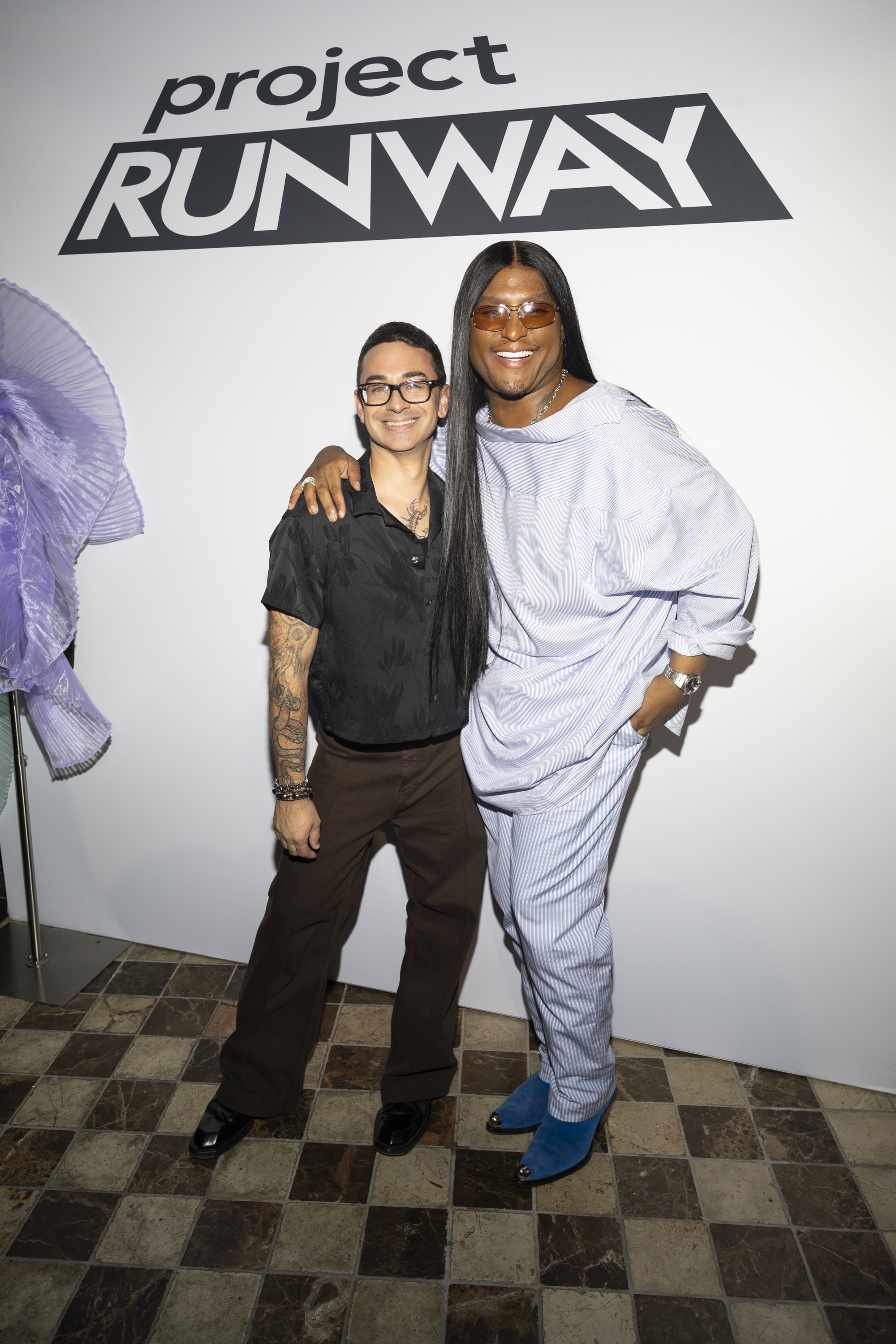 PROJECT RUNWAY - Christian Siriano and Law Roach hosted a dinner at The Corner Store in New York City on Wednesday, July 16 to celebrate Disney’s "Project Runway.” The season 21 premiere of “Project Runway” will debut Thursday, July 31 on Freeform, Hulu and Disney+. (Disney/Ben Hider)
CHRISTIAN SIRIANO, LAW ROACH