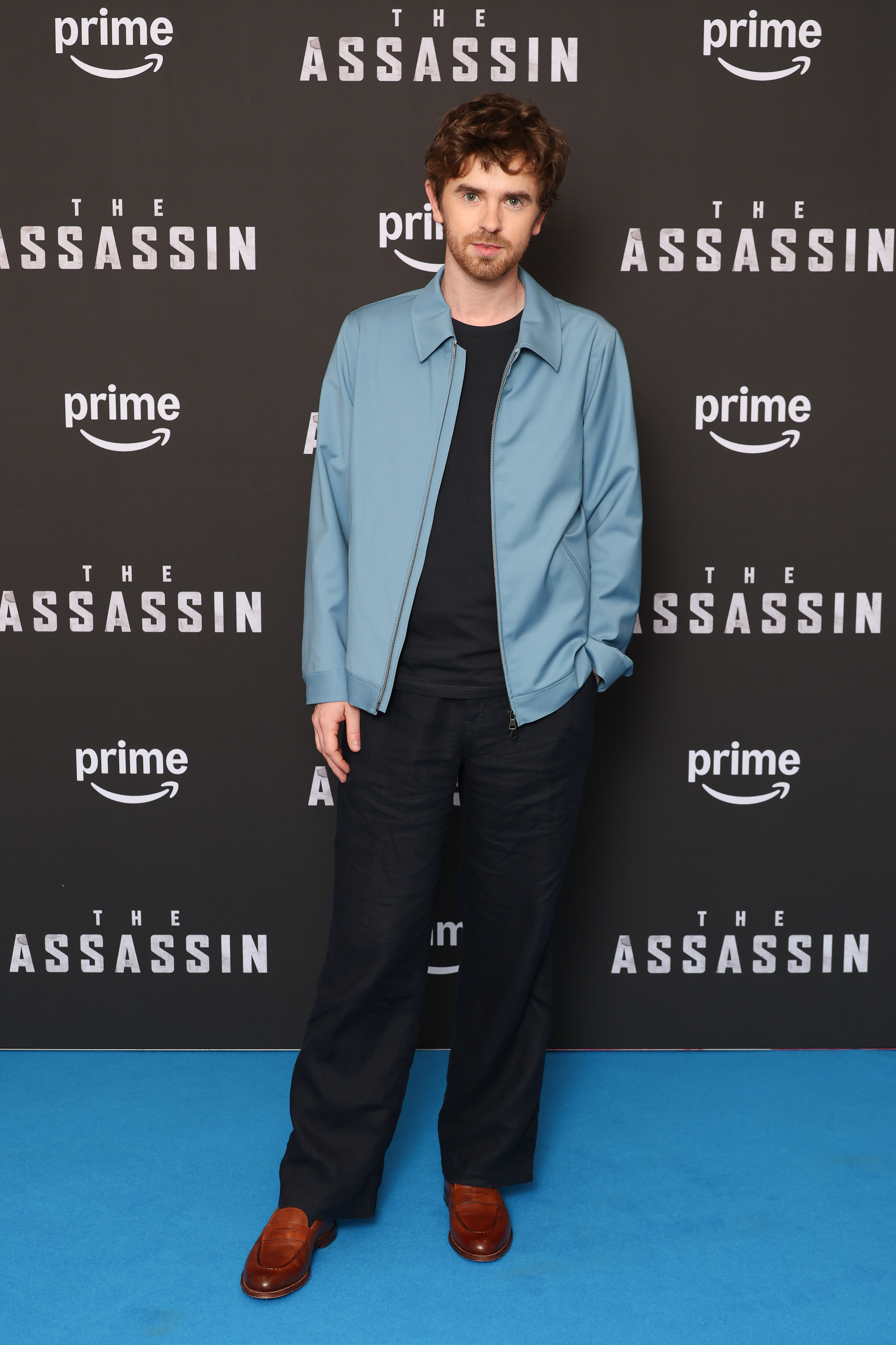 LONDON, ENGLAND - JULY 03: Freddie Highmore attends the photocall for "The Assassin" at The Soho Hotel on July 03, 2025 in London, England. (Photo by Tristan Fewings/Getty Images)
