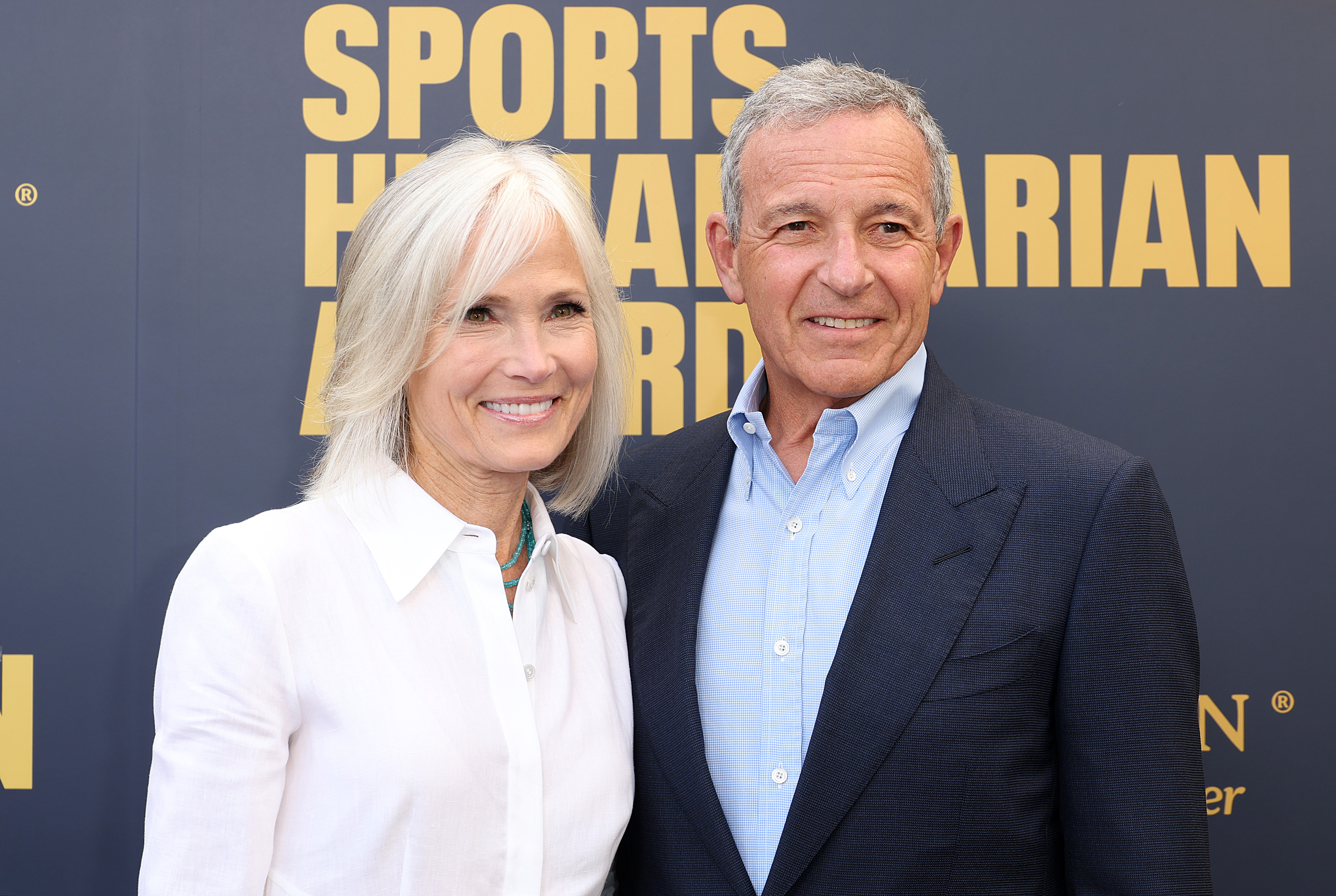 Willow Bay, Bob Iger at ESPN's Sports Humanitarian Awards held at the Ray Dolby Ballroom on July 15, 2025 in Los Angeles, California. (Photo by JC Olivera/Variety via Getty Images)