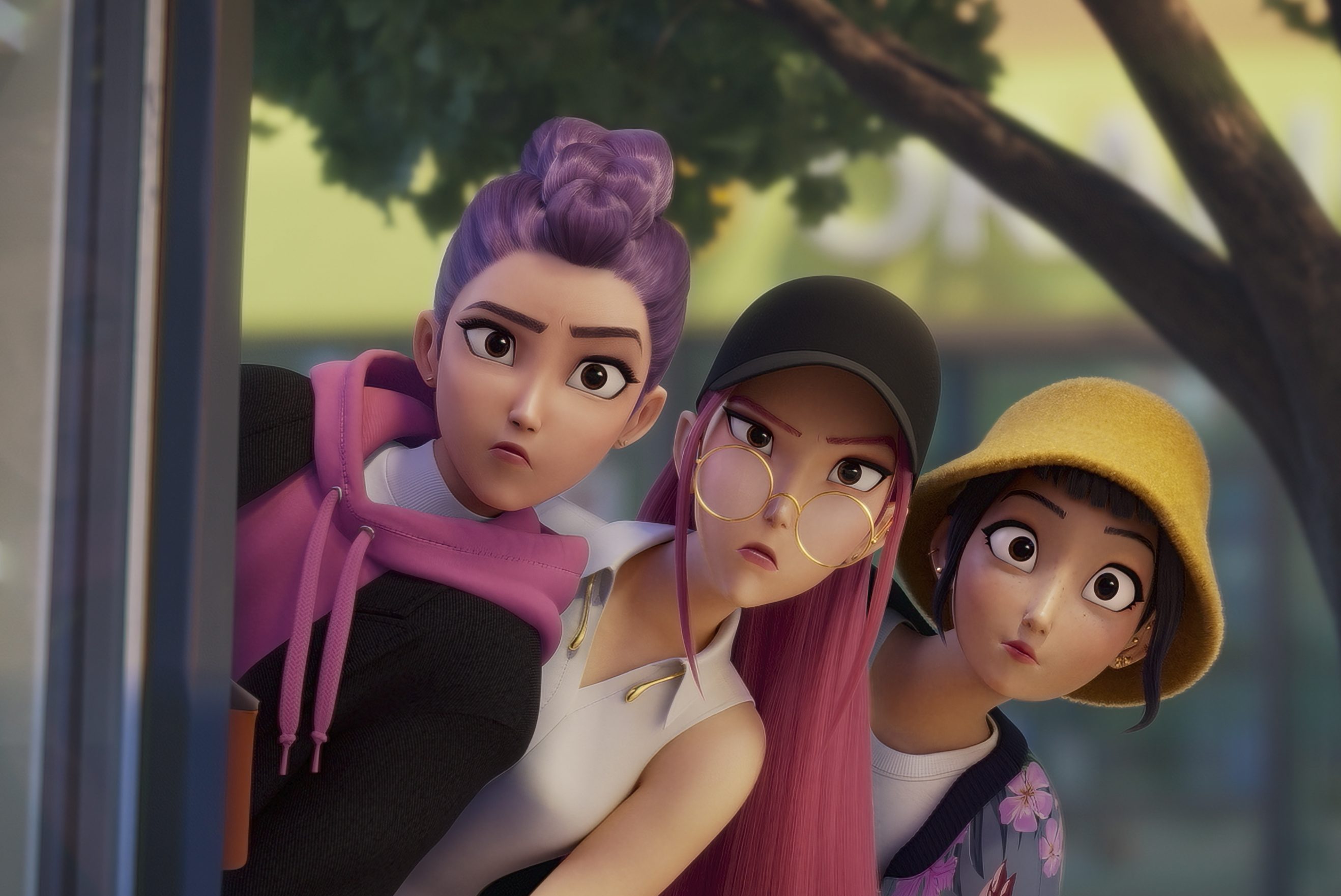 KPOP DEMON HUNTERS - When they aren't selling out stadiums, Kpop superstars Rumi, Mira and Zoey use their secret identities as badass demon hunters to protect their fans from an ever-present supernatural threat. Together, they must face their biggest enemy yet – an irresistible rival boy band of demons in disguise. ©2025 Netflix