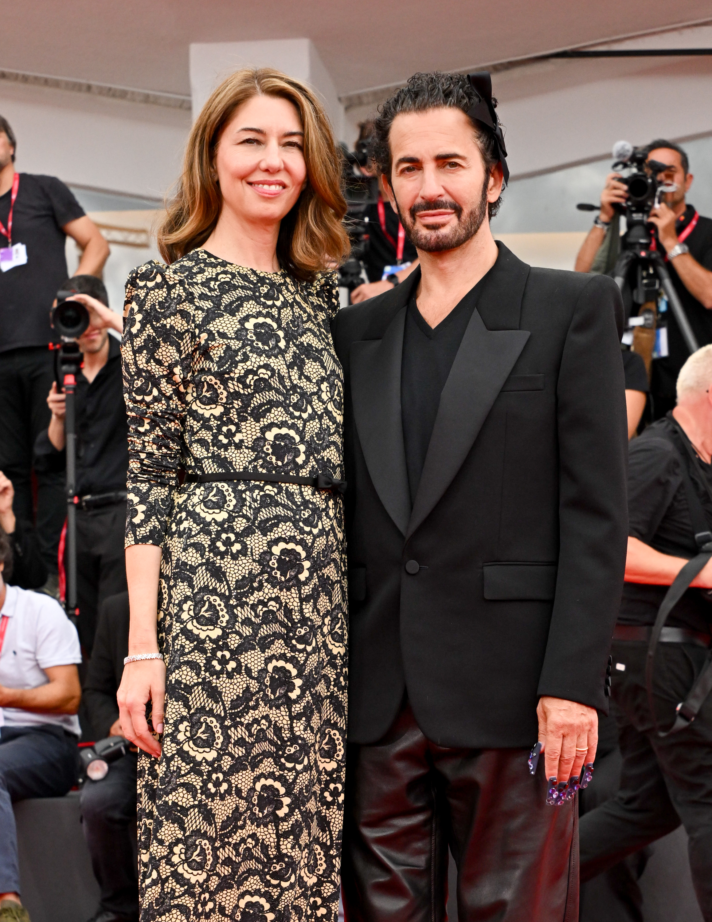 Sofia Coppola, Marc Jacobs at the "Marc by Sofia" red carpet at The 82nd Venice International Film Festival on September 02, 2025 in Venice, Italy. (Photo by Earl Gibson III/Deadline via Getty Images)