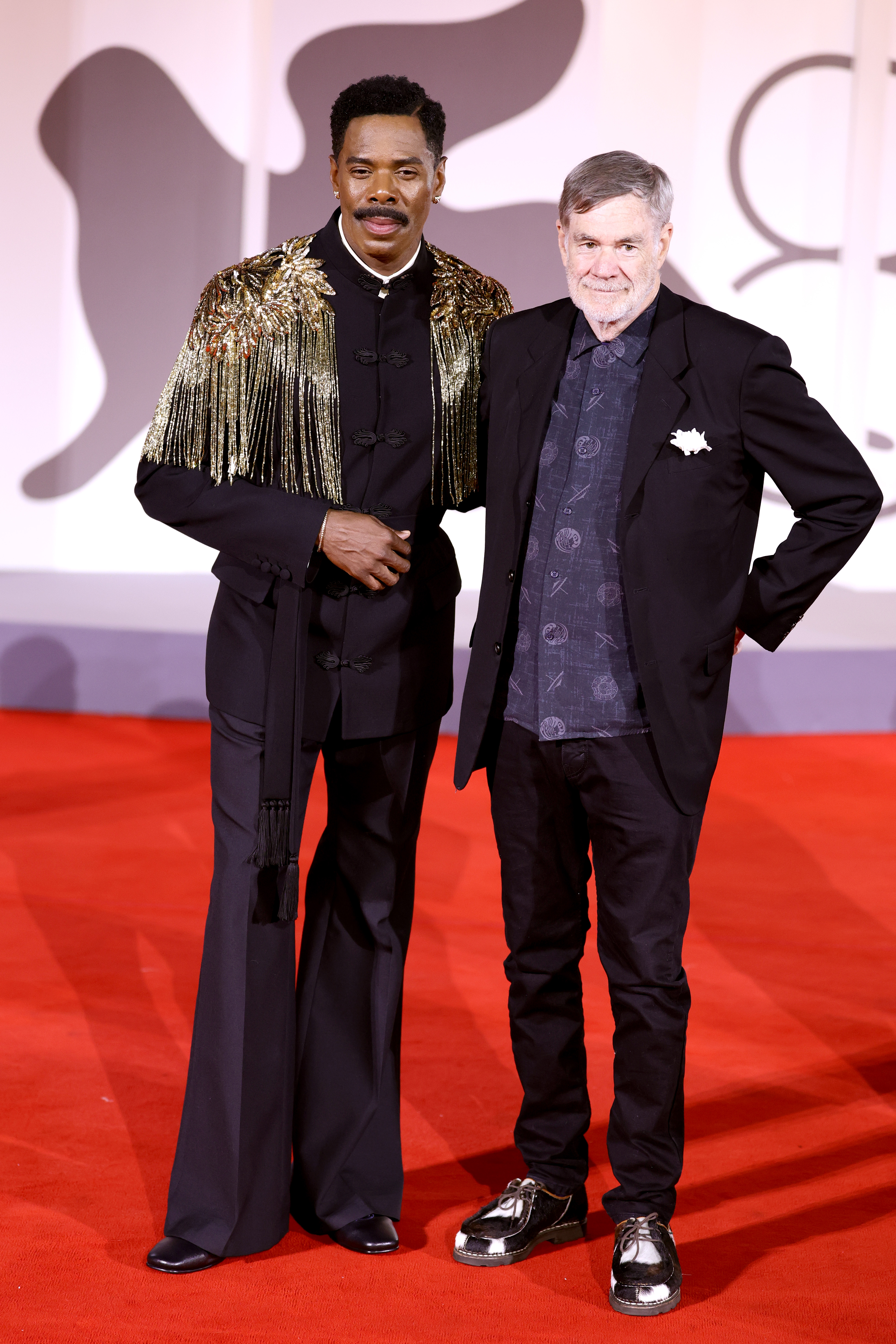 VENICE, ITALY - SEPTEMBER 02: Colman Domingo and Gus Van Sant attend the "Campari Passion For Film Award 2025" and the "Dead Man's Wire" red carpet during the 82nd Venice International Film Festival on September 02, 2025 in Venice, Italy. (Photo by Andreas Rentz/Getty Images)