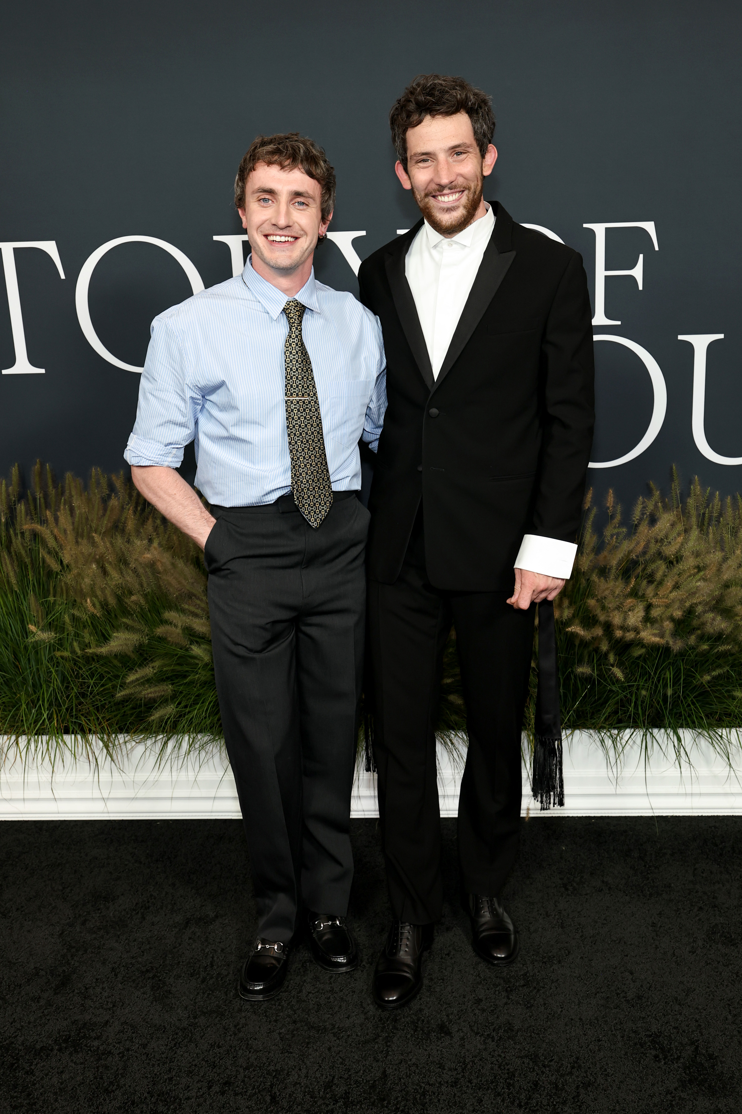 NEW YORK, NEW YORK - SEPTEMBER 02: (L-R) Paul Mescal and Josh O'Connor attend "The History Of Sound" New York Premiere at Walter Reade Theater on September 02, 2025 in New York City. (Photo by Jamie McCarthy/Getty Images)