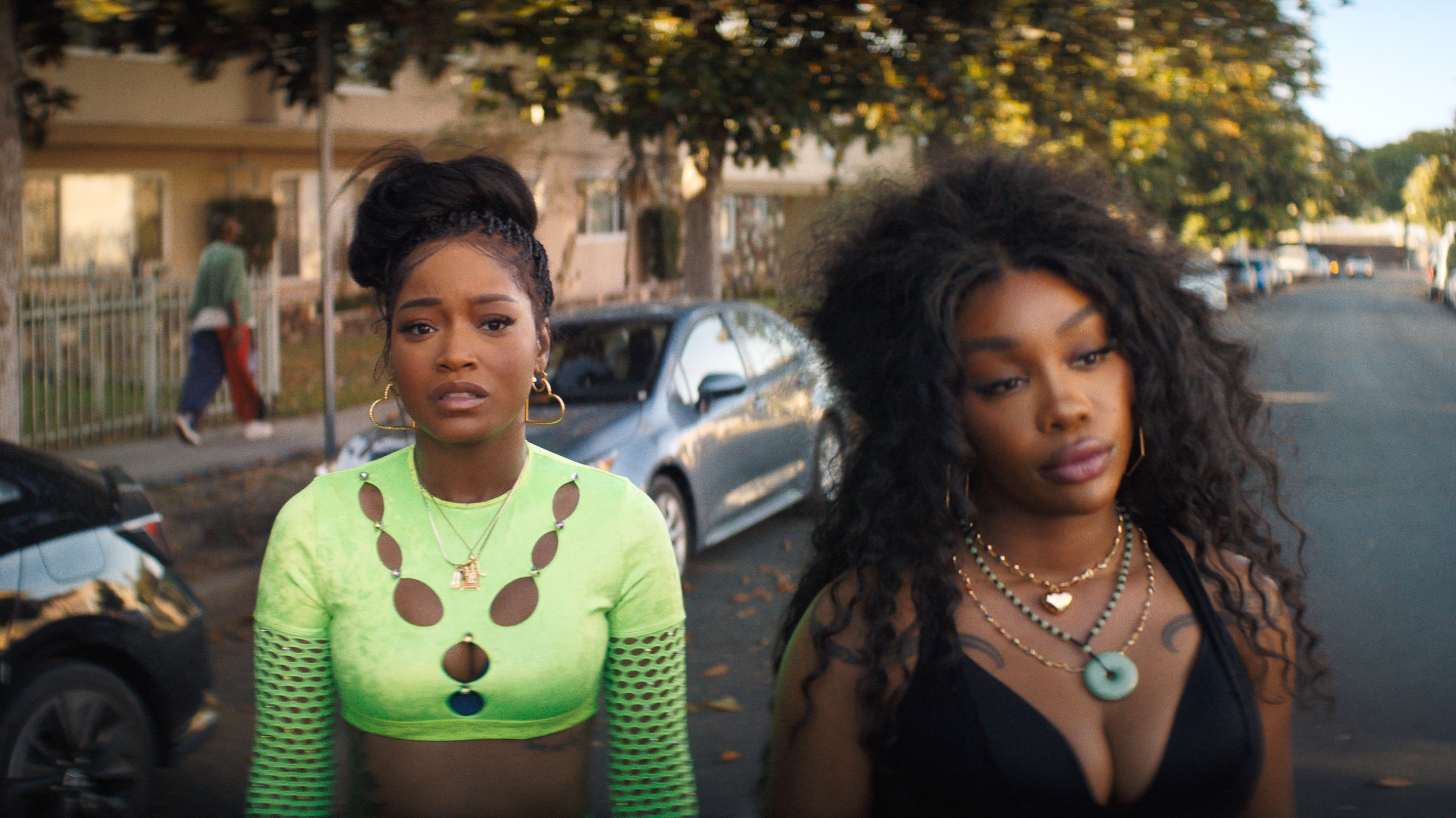 ONE OF THEM DAYS, from left: Keke Palmer, SZA, 2025. © TriStar Pictures / Courtesy Everett Collection