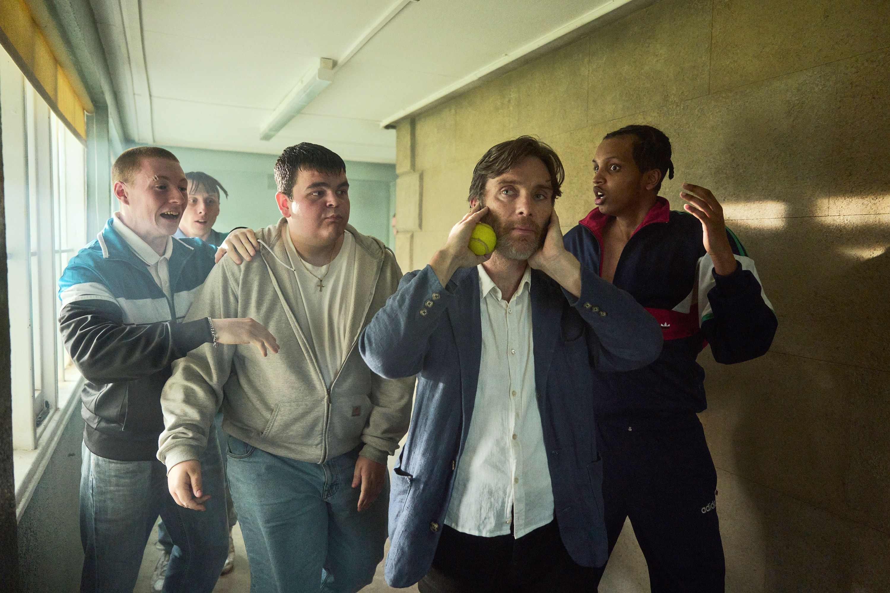 STEVE, Cillian Murphy (front), 2025. ph: Robert Viglasky /© Netflix / Courtesy Everett Collection