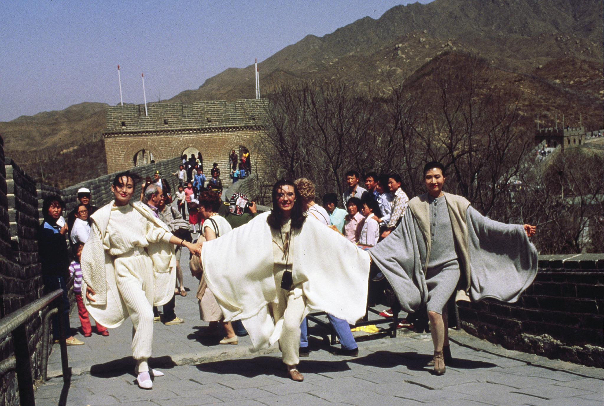 Laura Biagiotti in China, 1988.
