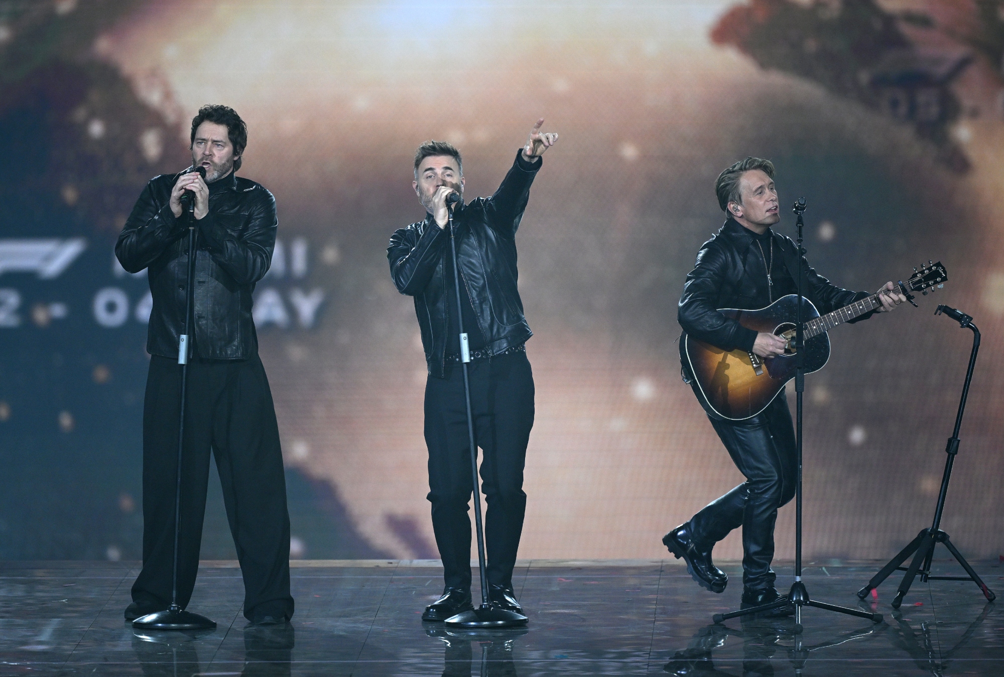 Take That, F1 75 Live, London, red carpet