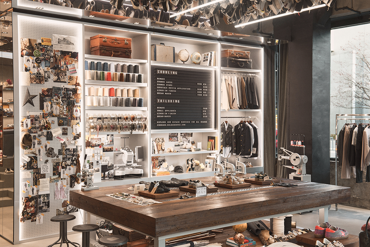 Golden Goose, Meatpacking District, NYC, store, shoe store, retail, sneakers, shoes, footwear