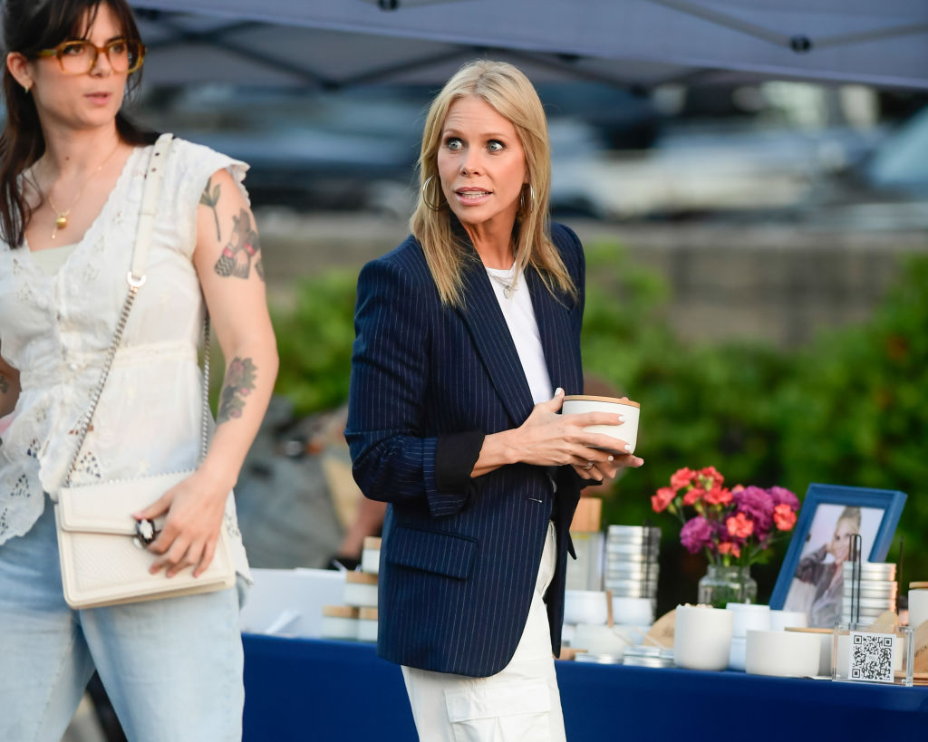 LOS ANGELES, CA - JUNE 13: Cheryl Hines is seen promoting her Hines & Young skin care line on June 13, 2024 in Los Angeles, California. (Photo by BG026/Bauer-Griffin/GC Images)