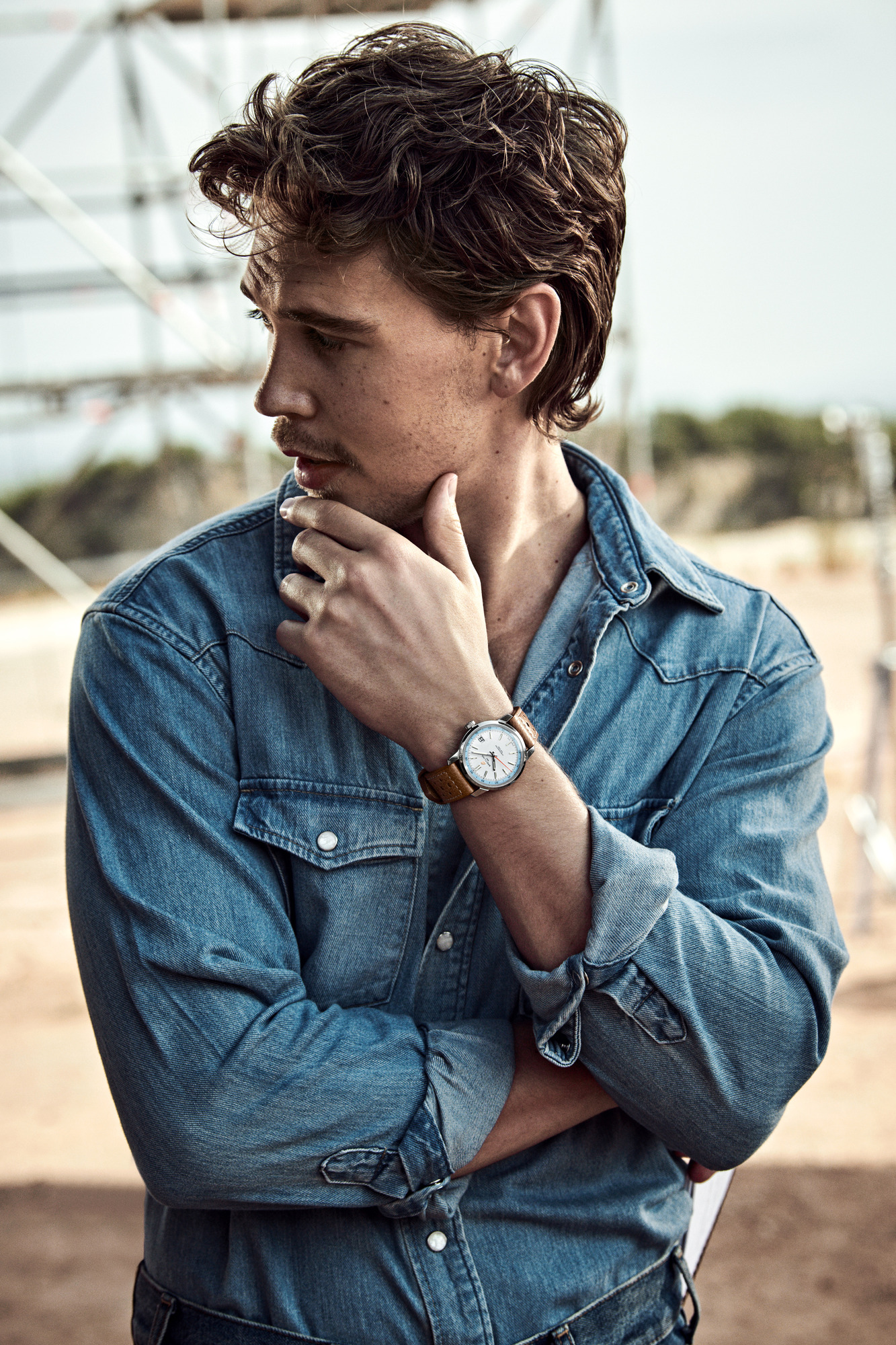 Austin Butler in Breitling's Top Time campaign.