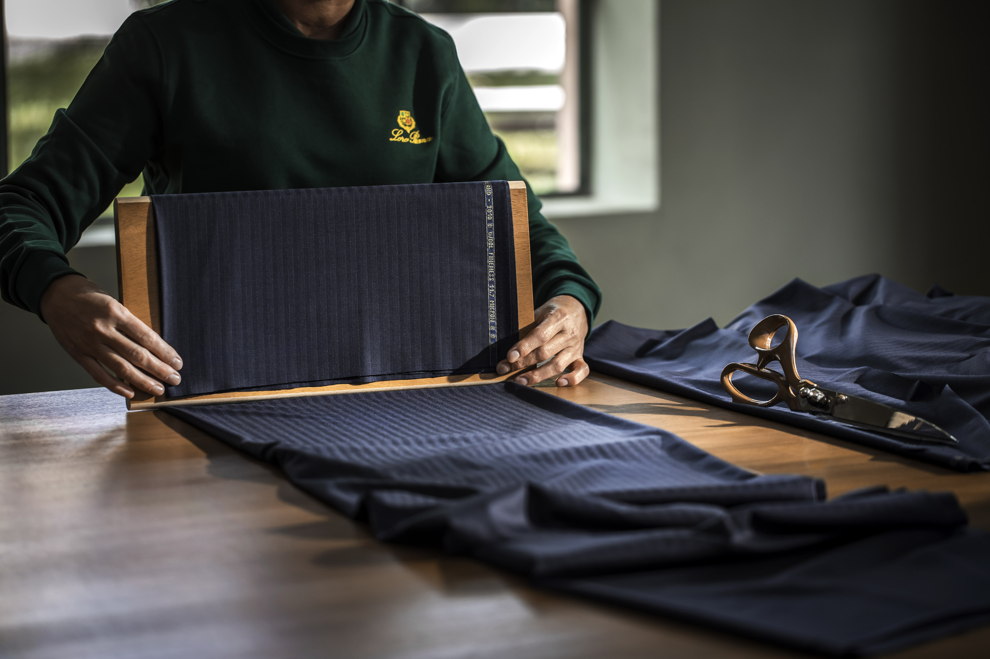 A Loro Piana Record Bale Award-winning textile.