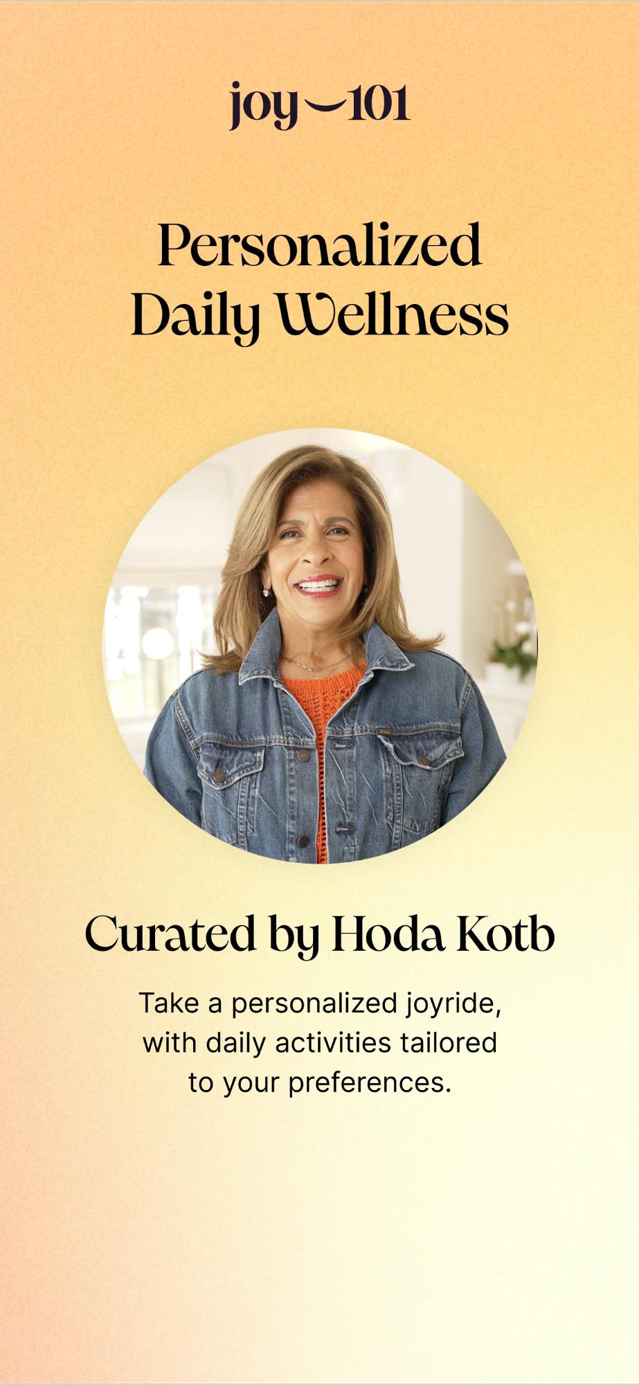 Joy 101 by Hoda Kotb.